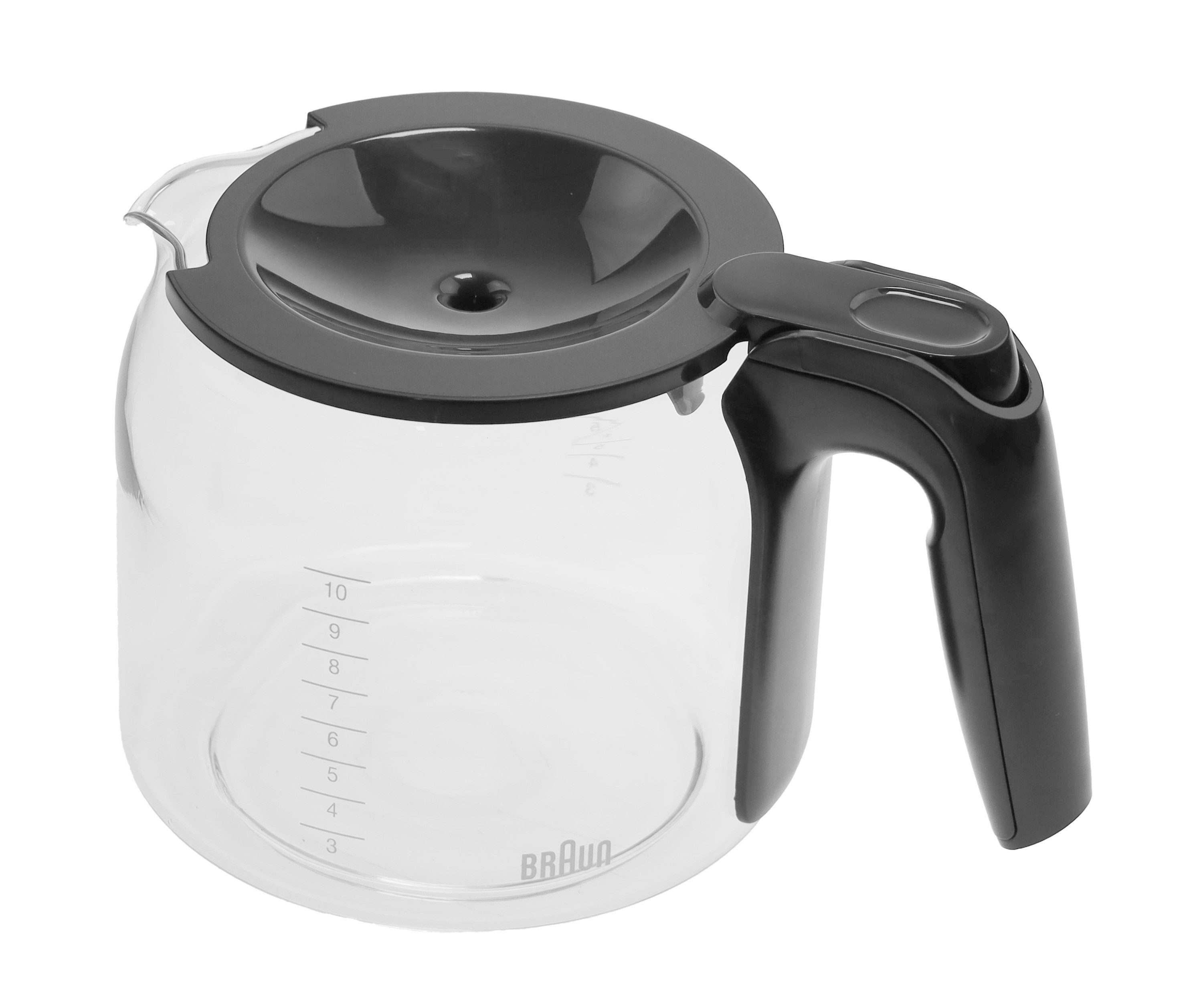 De'Longhi Kaffeekanne Braun 7313210654 Glaskanne für KF3100WH KF3120WH PurEase Kaffeemaschin