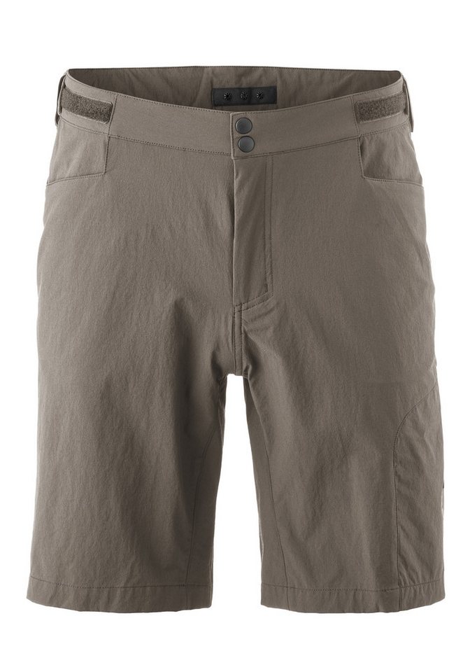 Gonso Fahrradhose Adventure Shorts M Herren Radhose mit einknöpfbarer Radunterhose mit Sitzpolster