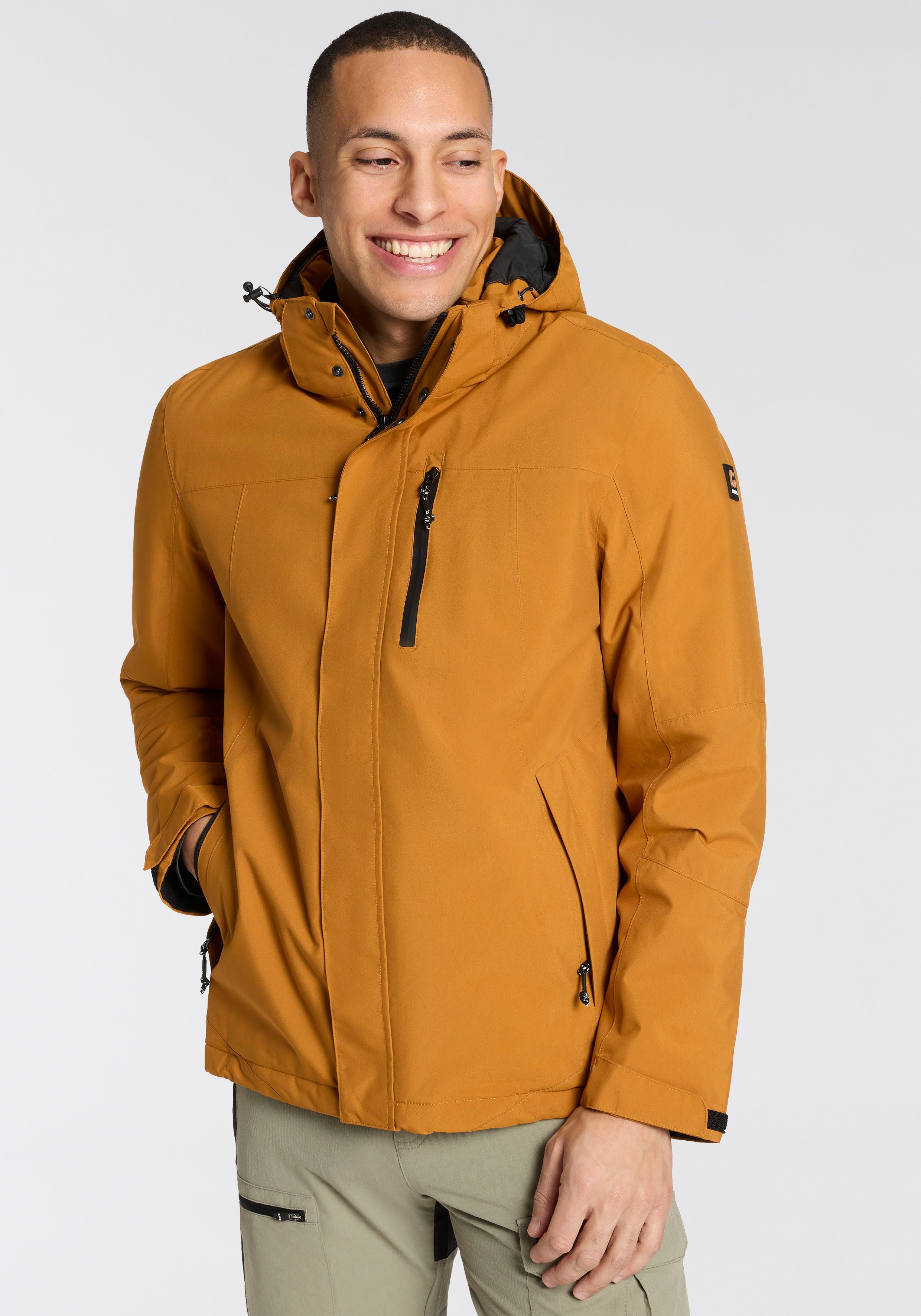 Killtec Outdoorjacke KOW 90 MN JCKT (1-St) mit verschweißten Nähten, mit verstellbarer und abnehmbarer Kapuze