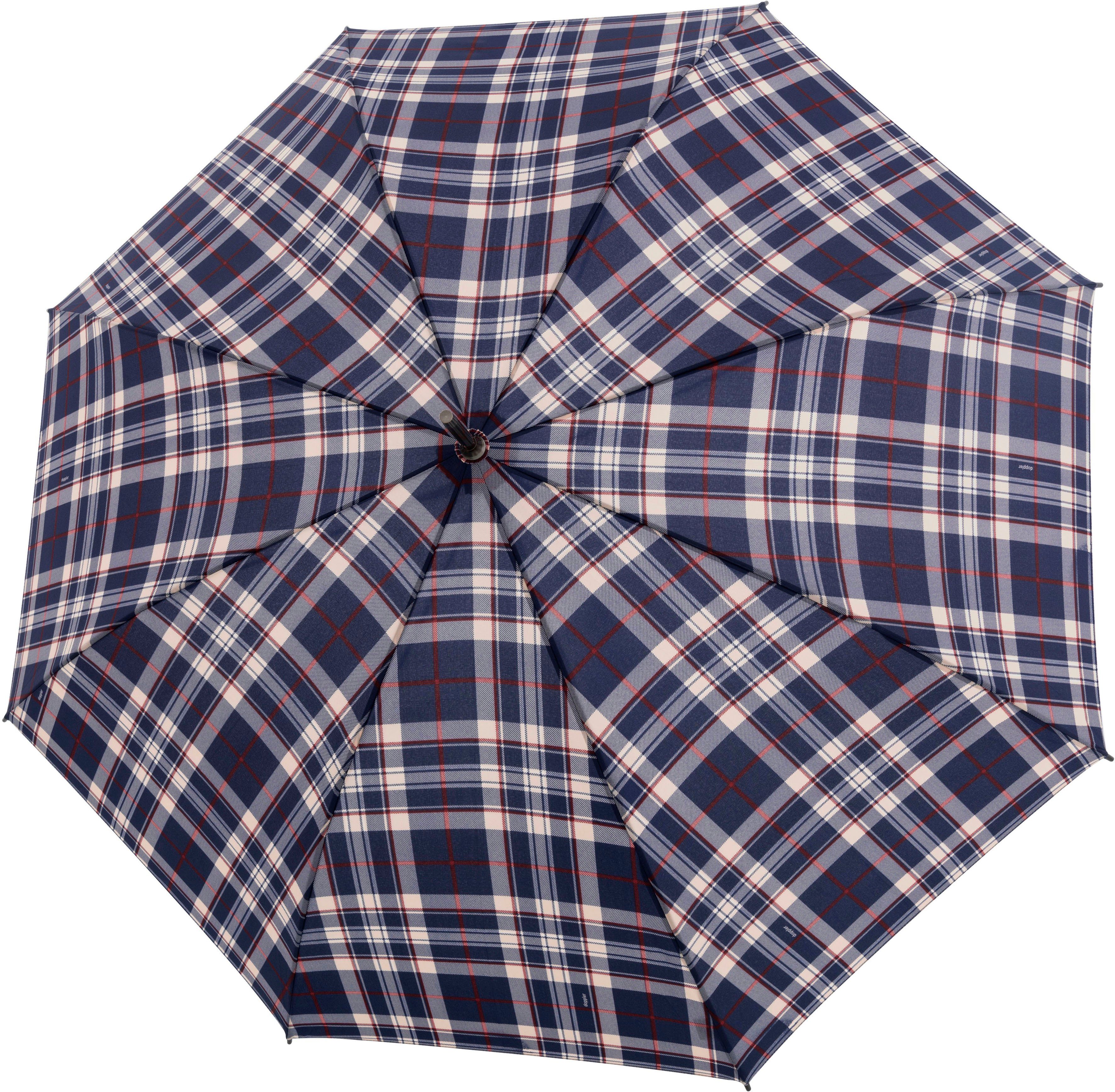 doppler® Langregenschirm Golf Flex AC Karo blue/ecru