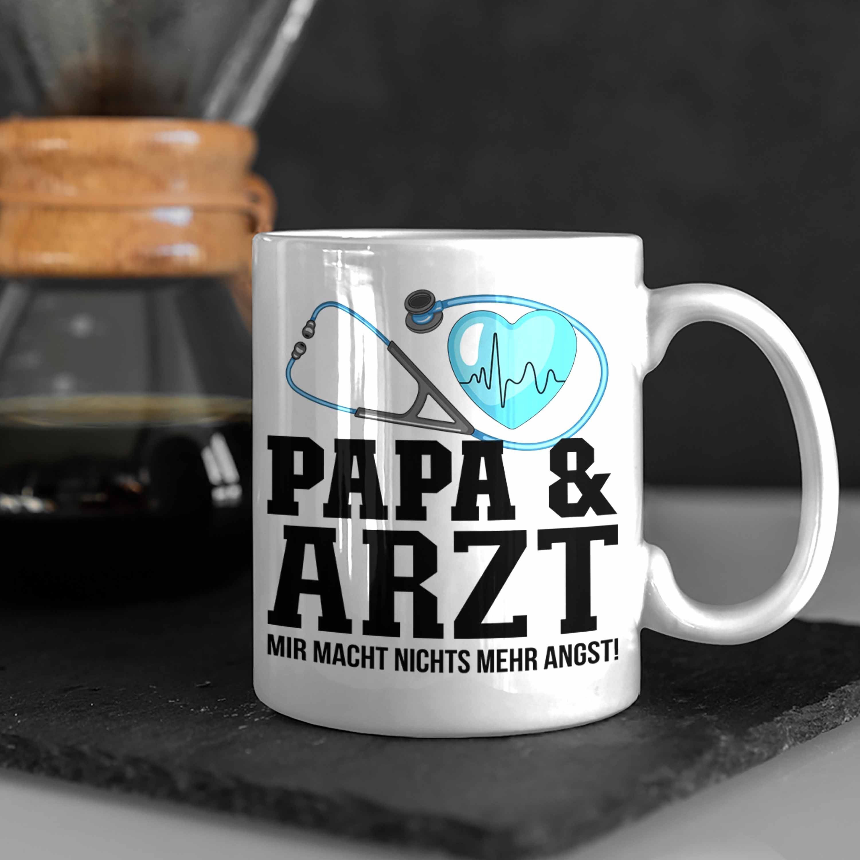 Weiss Papa Ärzte Trendation Arzt Trendation Geburtst für Vater und Tasse Geschenkidee - Tasse
