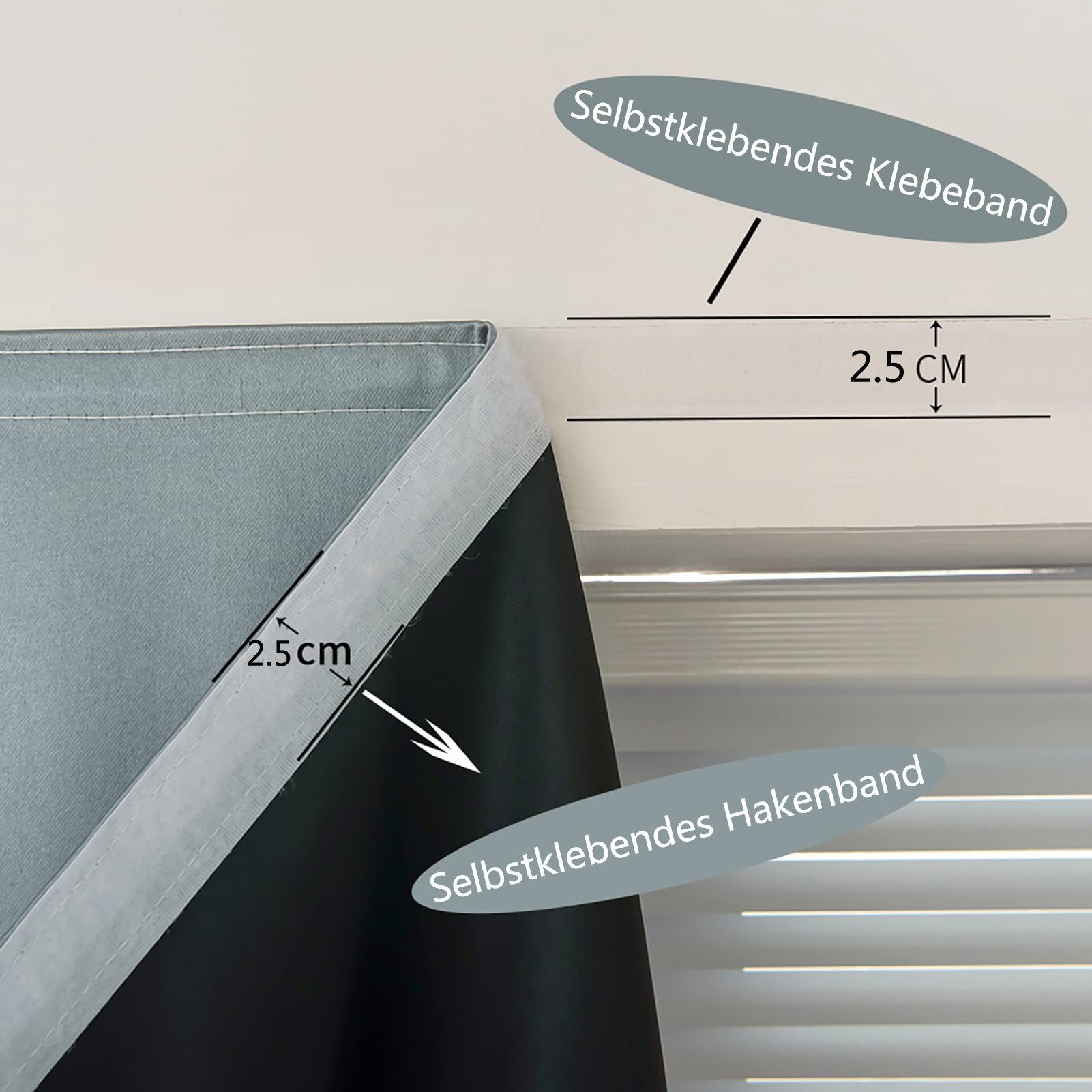 Verdunklungsrollo Selbstklebende, tragbare Verdunkelungsvorhänge, leicht zu günstig online kaufen