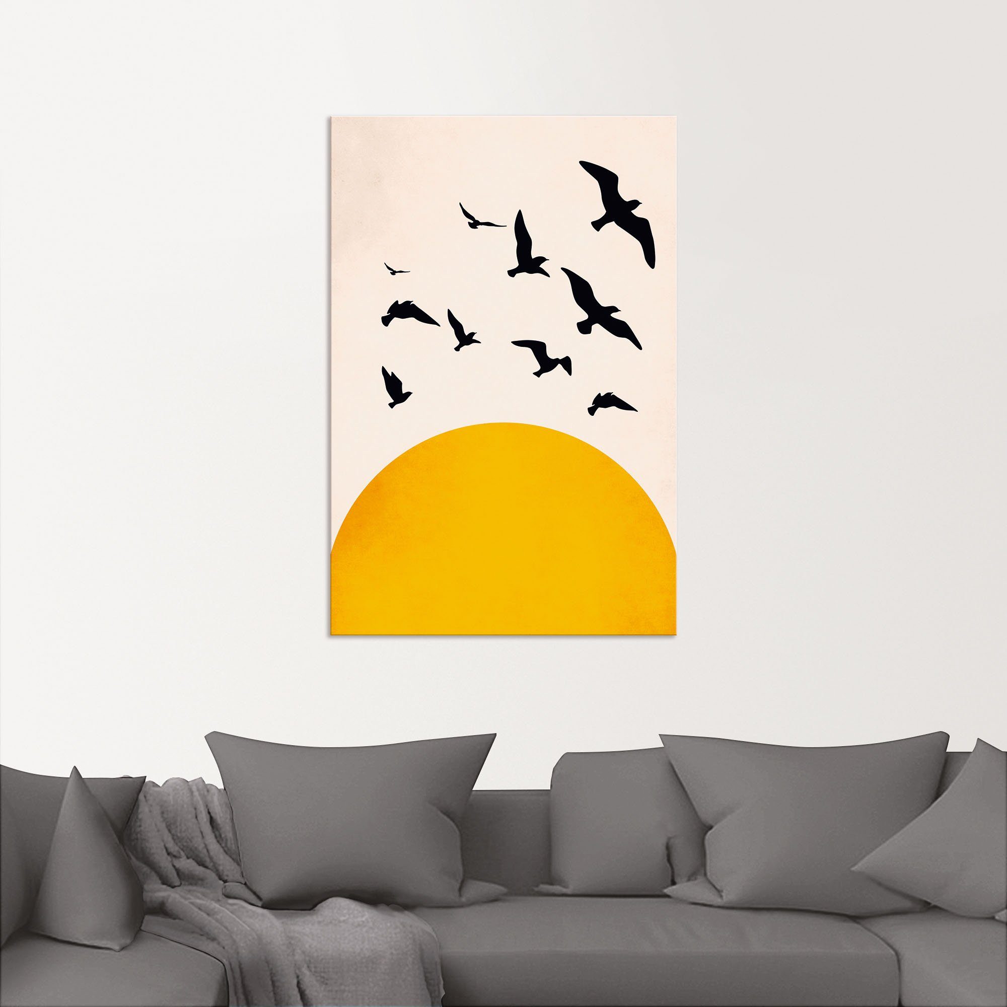 Artland Wandbild Flügel als zum (1 Alubild, St), Fliegen, in Wandaufkleber Poster Vogelbilder versch. Leinwandbild, oder Größen