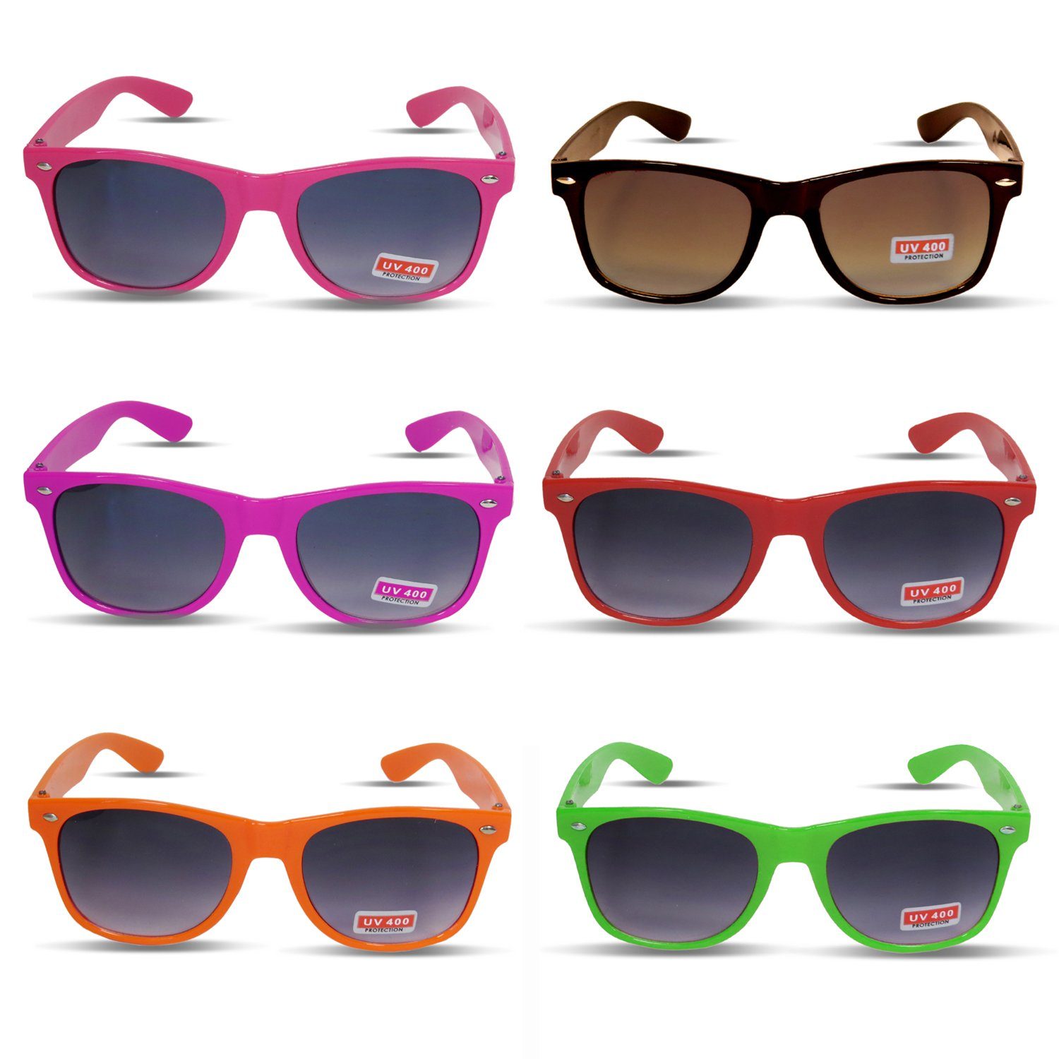 Sonia Originelli Sonnenbrille Transparent Einfarbig Spaß Fasching gruen Sonnenbrille Onesize Partybrille