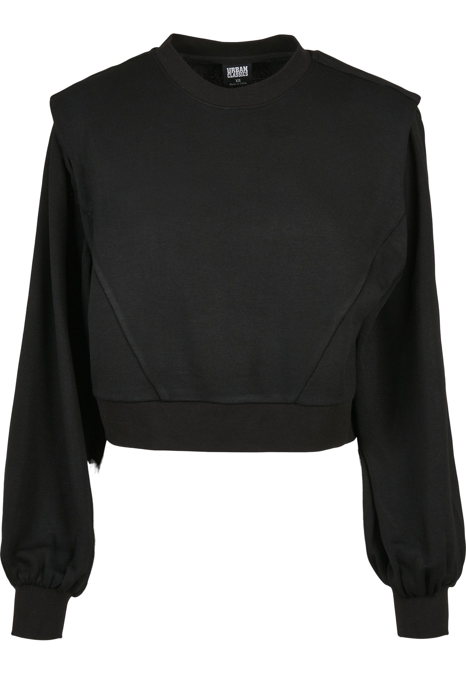 Sweatshirt Urban Classics Damen Ladies Padded Shoulder Modal Terry Crewneck