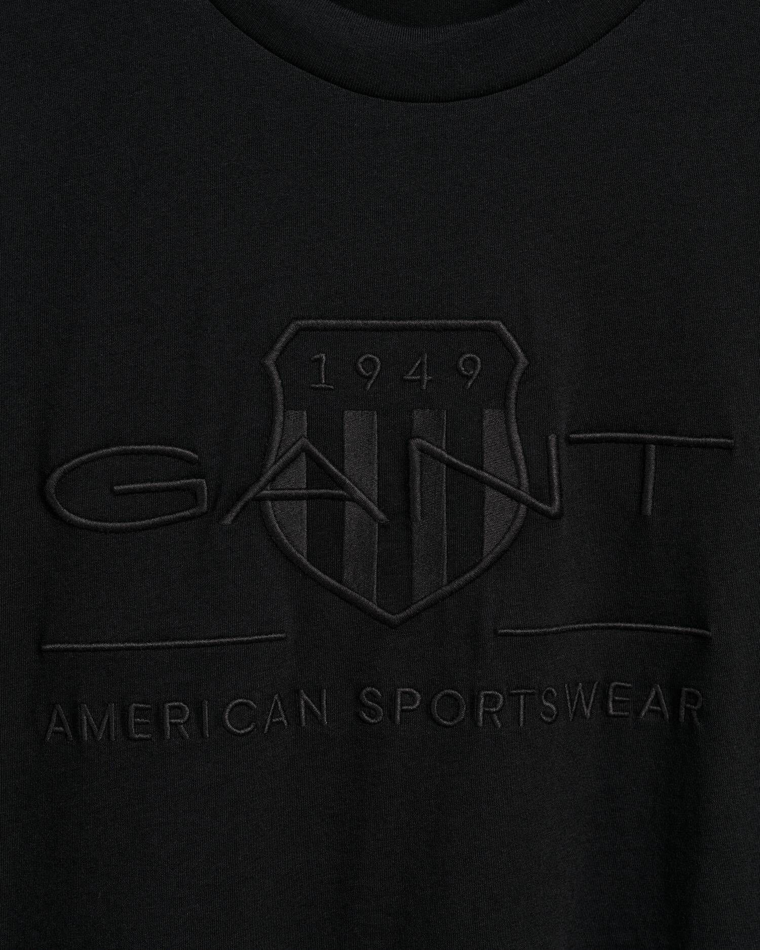Gant T-Shirt (1-tlg) schwarz (15)