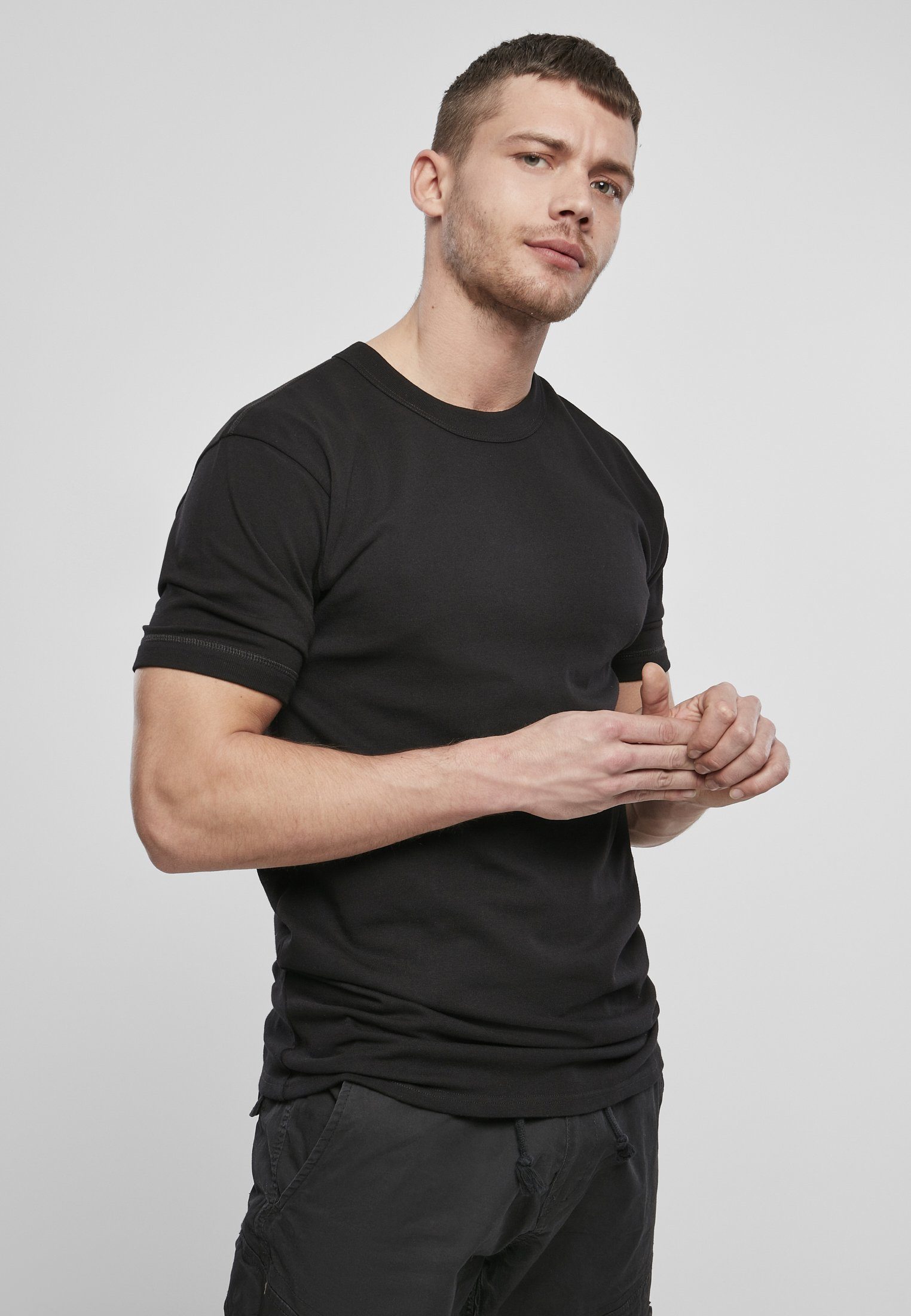 BW Herren Kurzarmshirt black (1-tlg) Brandit Undershirt