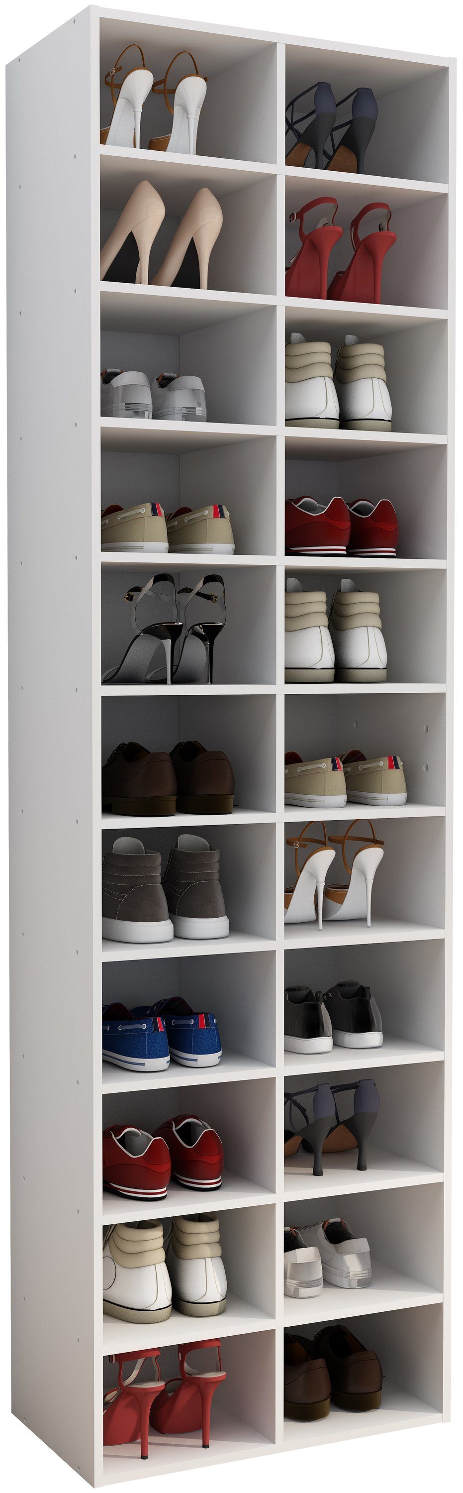 VCM Schuhregal Holz Regal Schuhschrank Schuhregal Hinsol XL günstig online kaufen