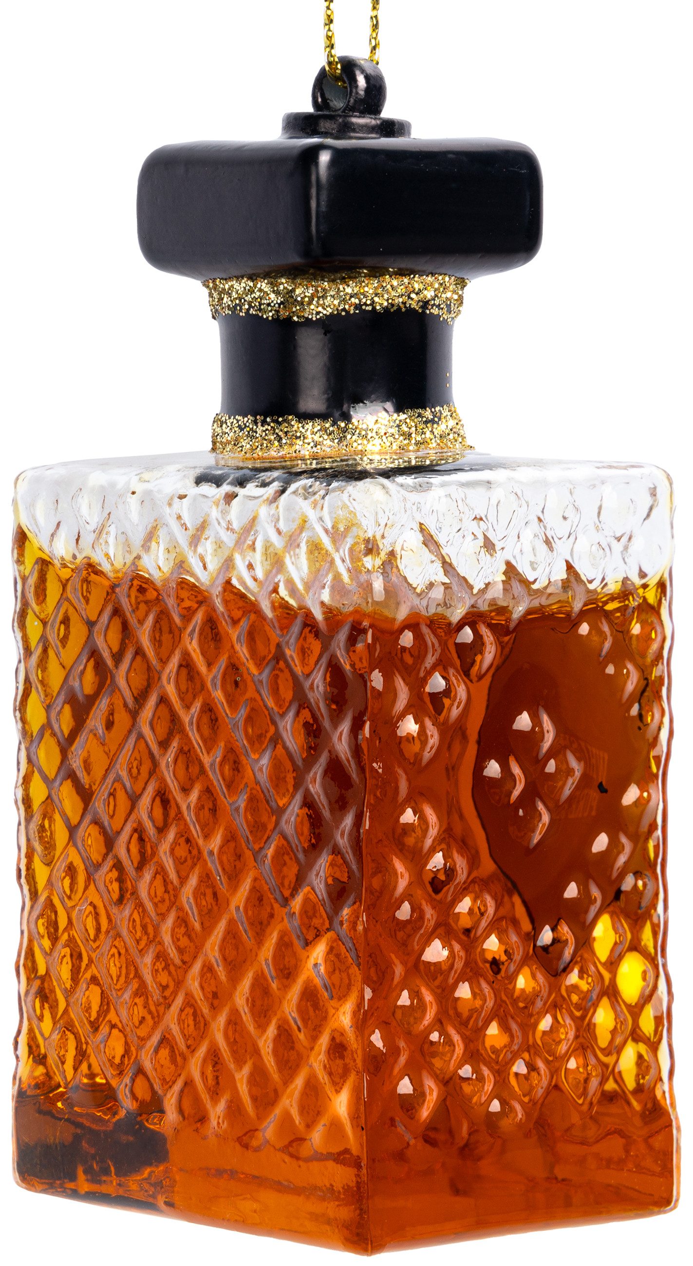 SIKORA Christbaumschmuck Whiskey Flasche besondere Weihnachtskugel Glas Anh günstig online kaufen