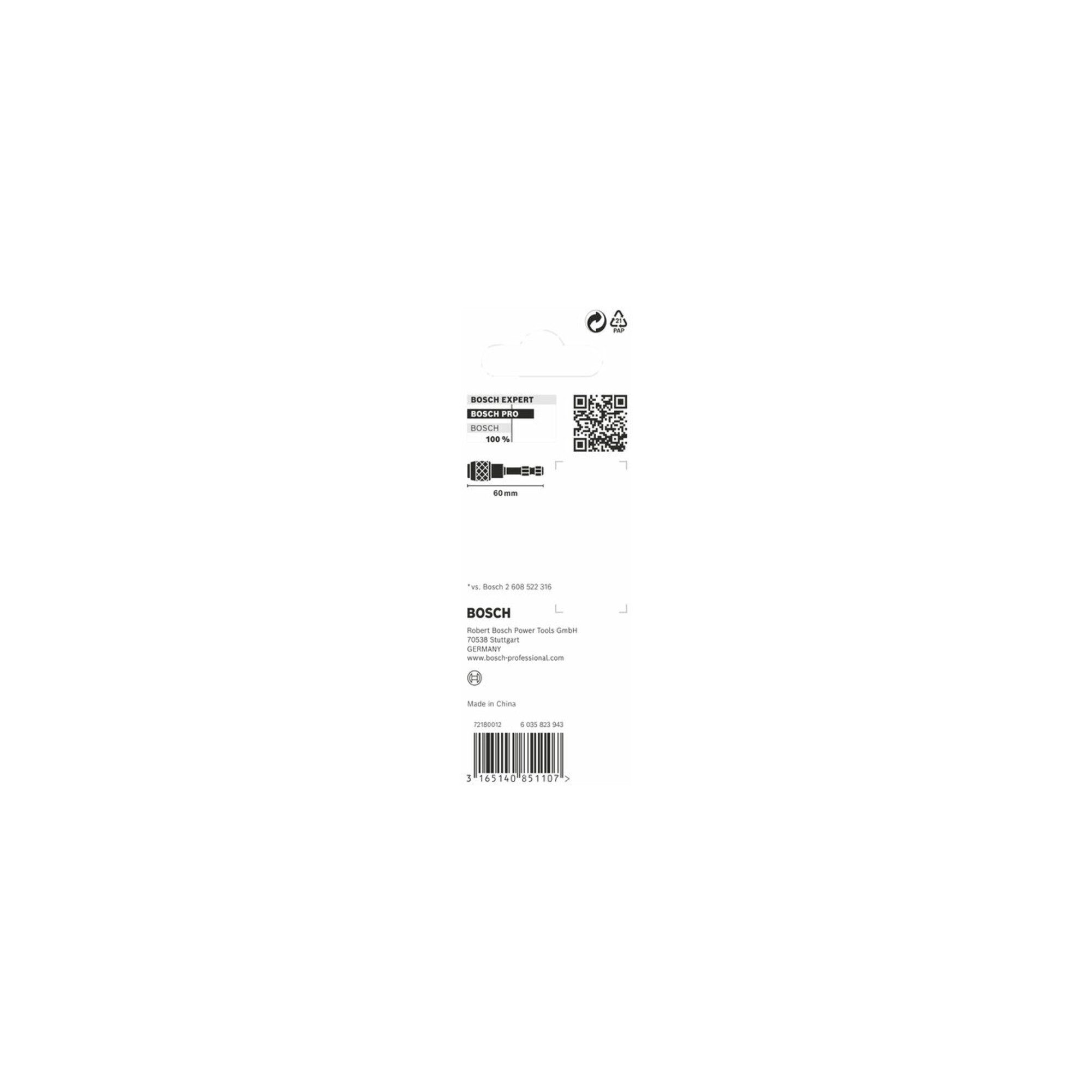 Bosch Professional Bithalter Bosch Schnellverschluss-Bithalter Impact Control 1-teilig