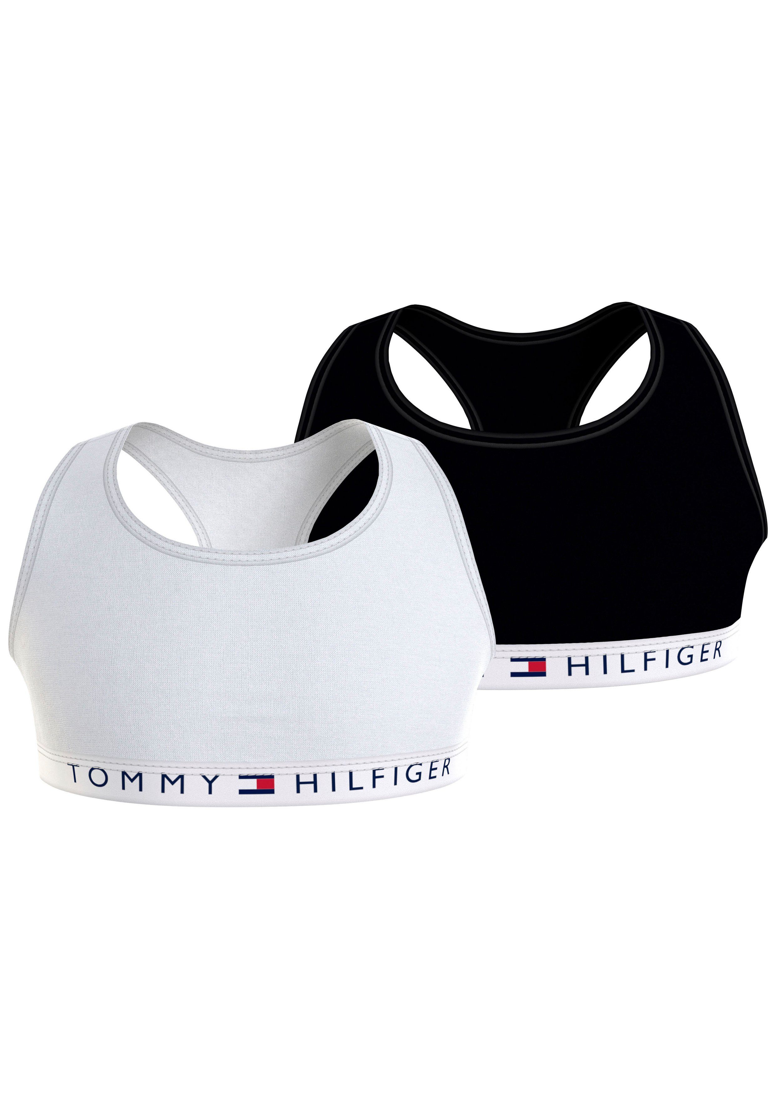 Tommy Hilfiger BRALETTE mit Bralette Hilfiger (Packung, 2P Logoschriftzug 2er-Pack) Tommy Flag & Underwear