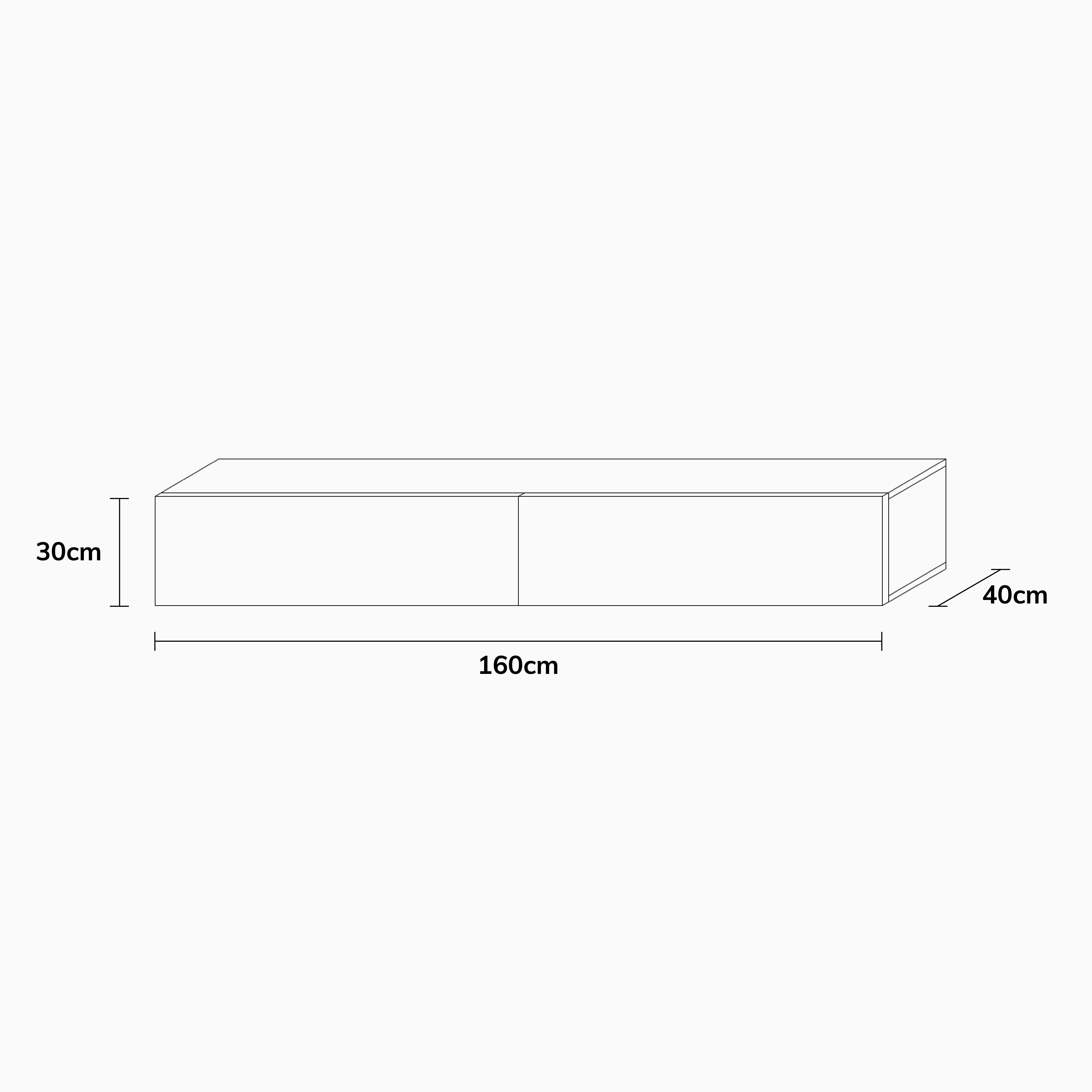 Wuun TV-Board Wuun® Somero Lowboard Tv-Board Wohnwand hängend