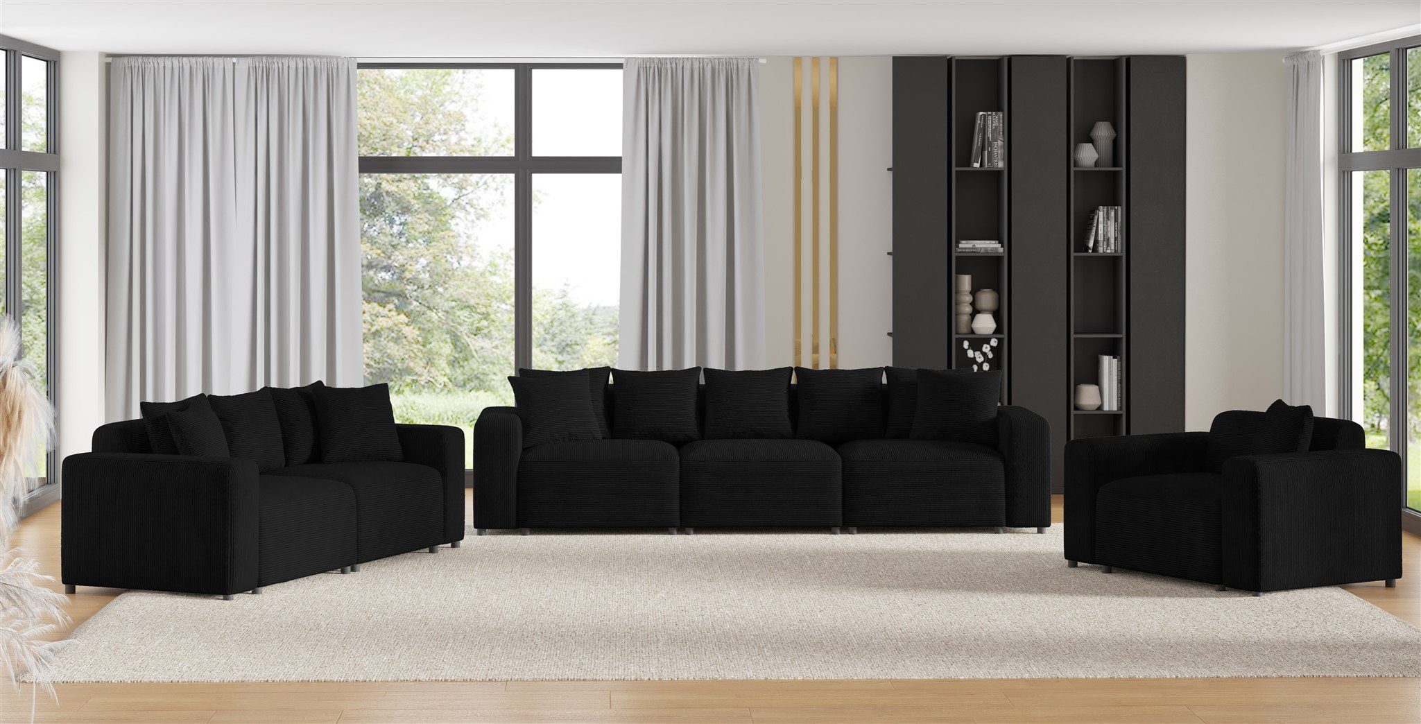 Fun Möbel Polstergarnitur Sofa-Set Designersofa MEGAN günstig online kaufen