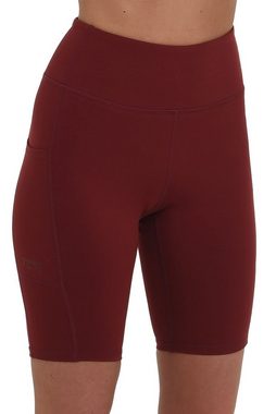 TCA 3/4-Hose TCA Damen Yoga-Shorts hohe Taille mit Handytasche - Cabernet, XS (1-tlg)