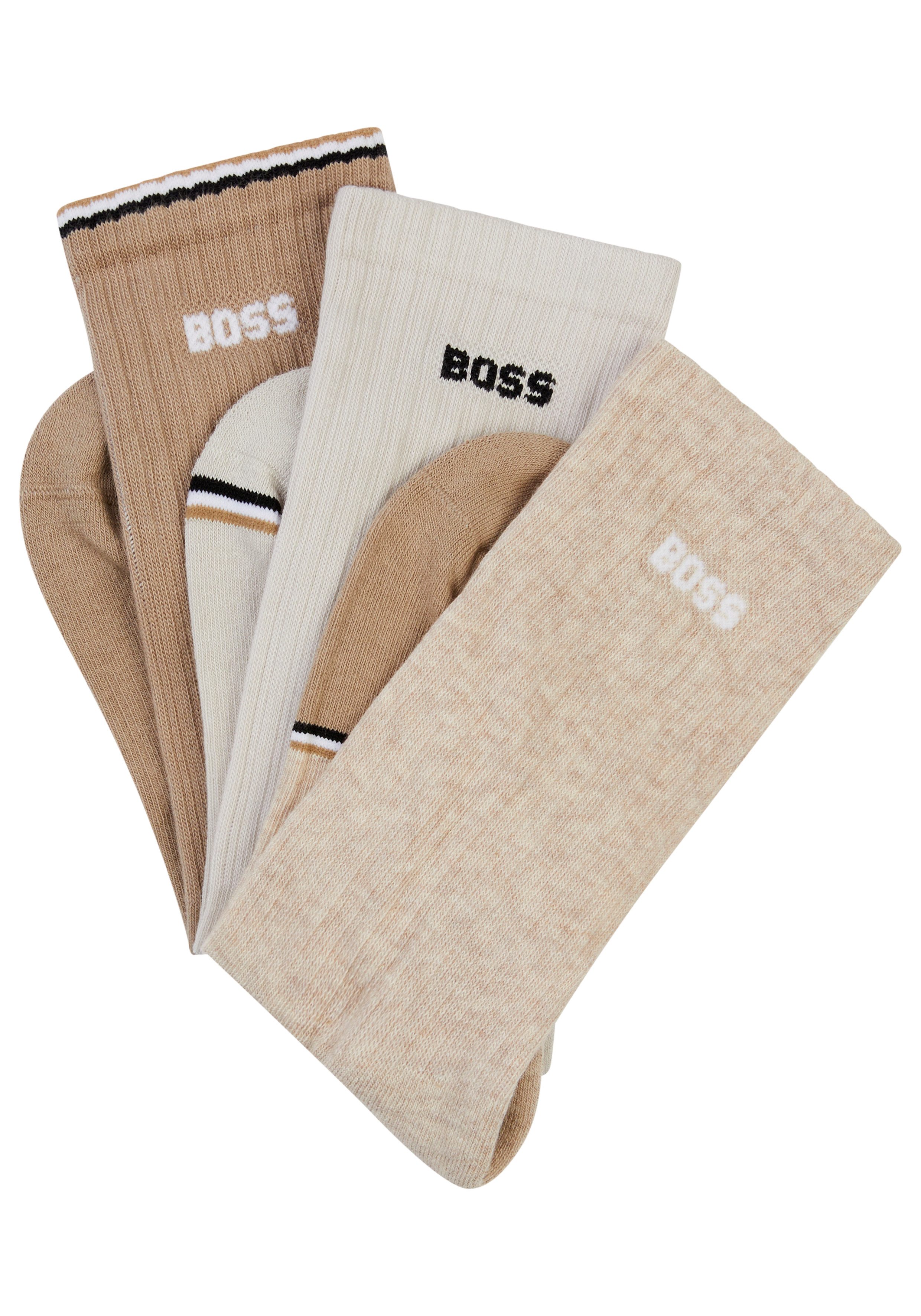 BOSS Freizeitsocken 3PQSRibColorblock (3-Paar) Mit BOSS Logoschriftzug günstig online kaufen