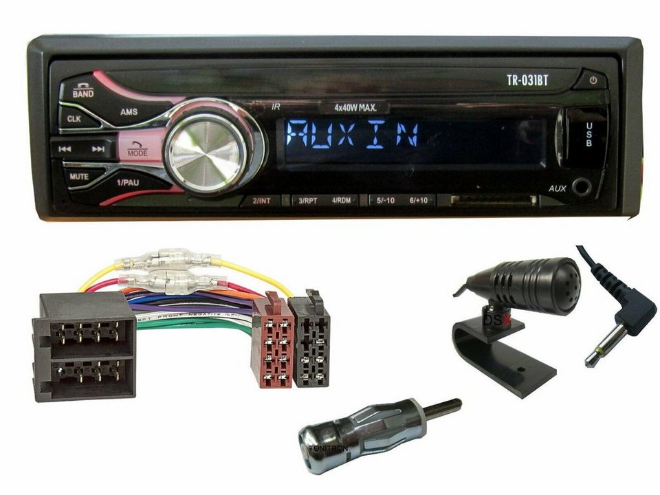 DSX Bluetooth USB Aux In SD Karten Radio passend für VW Lupo