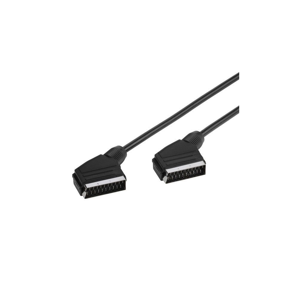 Vivanco Scart Kabel, voll verschaltet, 1,2m (22191) Audio- & Video-Kabel