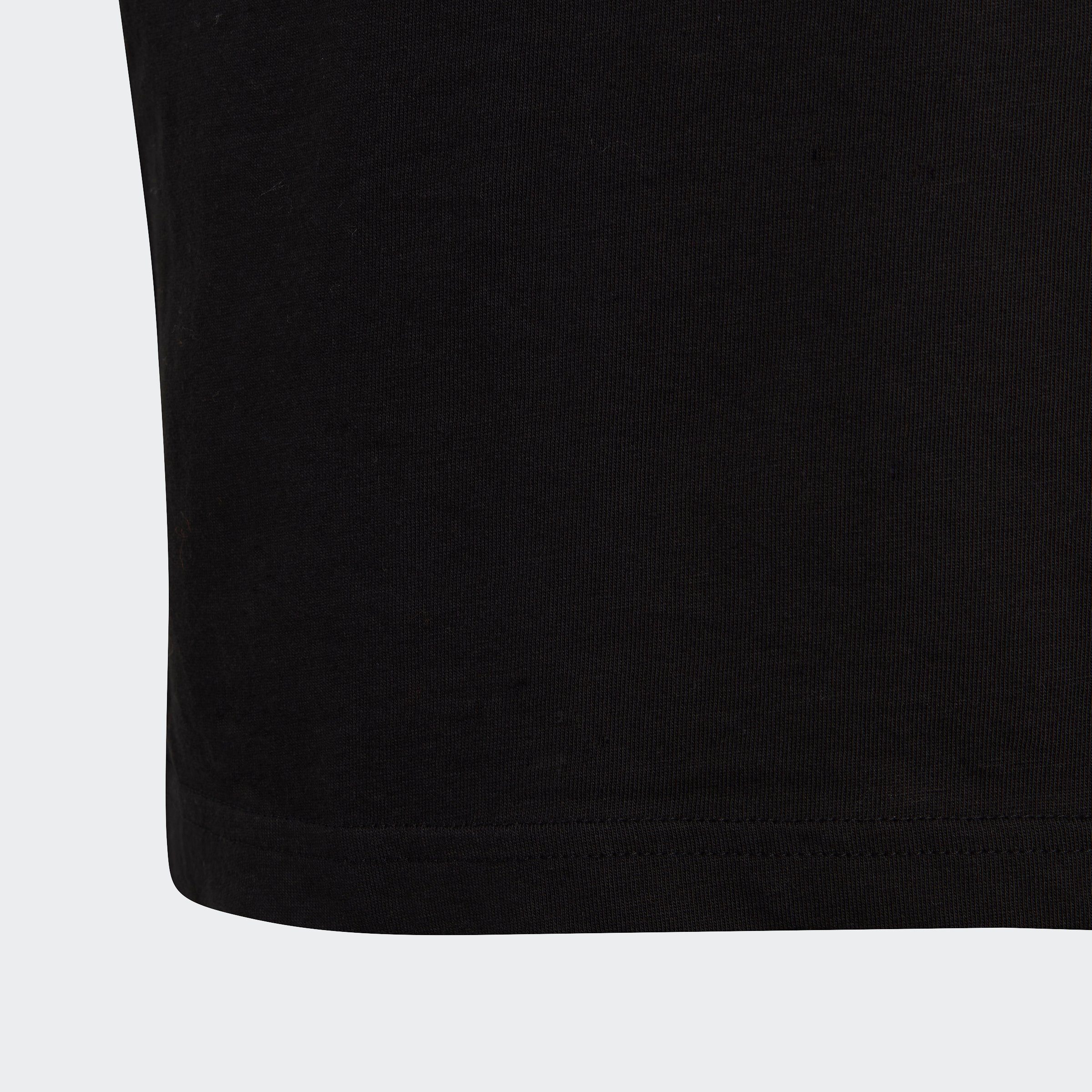 adidas Sportswear White LOGO COTTON / ESSENTIALS Black LINEAR T-Shirt