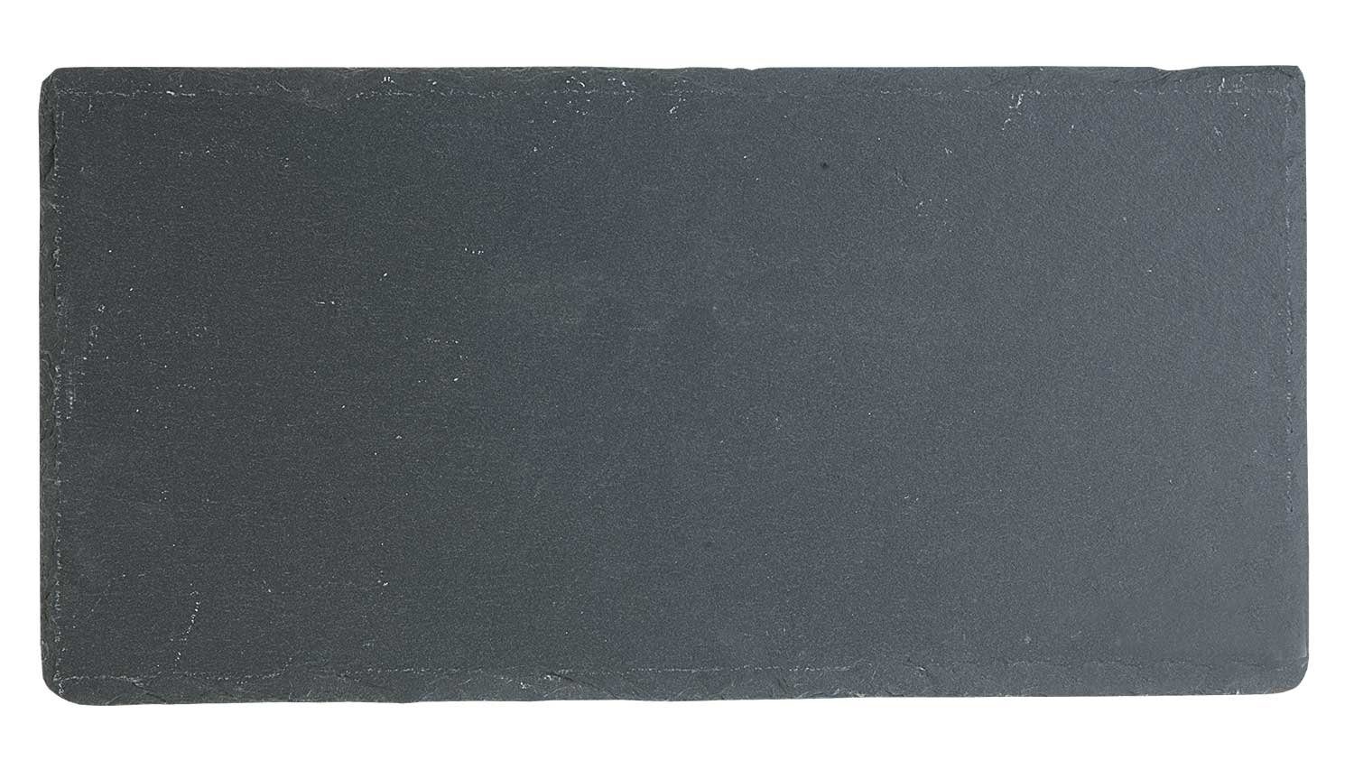 Servierplatte RILEY, Anthrazit, 34 x 17 cm, Schiefer