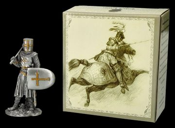 Figuren Shop GmbH Dekofigur Zinnfigur - Kreuzritter mit Axt und Schild - Veronese - Dekofigur Deko