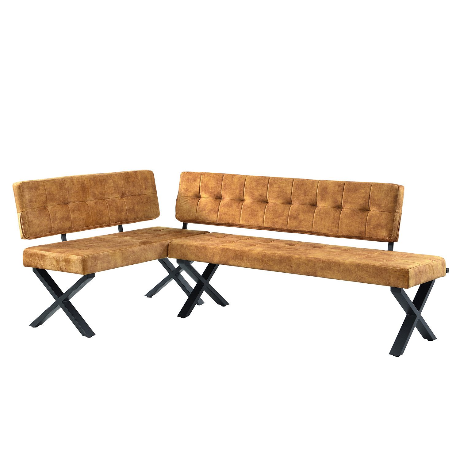 B&D home Eckbank EKA (2-St), beidseitig montierbar, gepolstert, mit Rückenlehne, verschiedene Maße