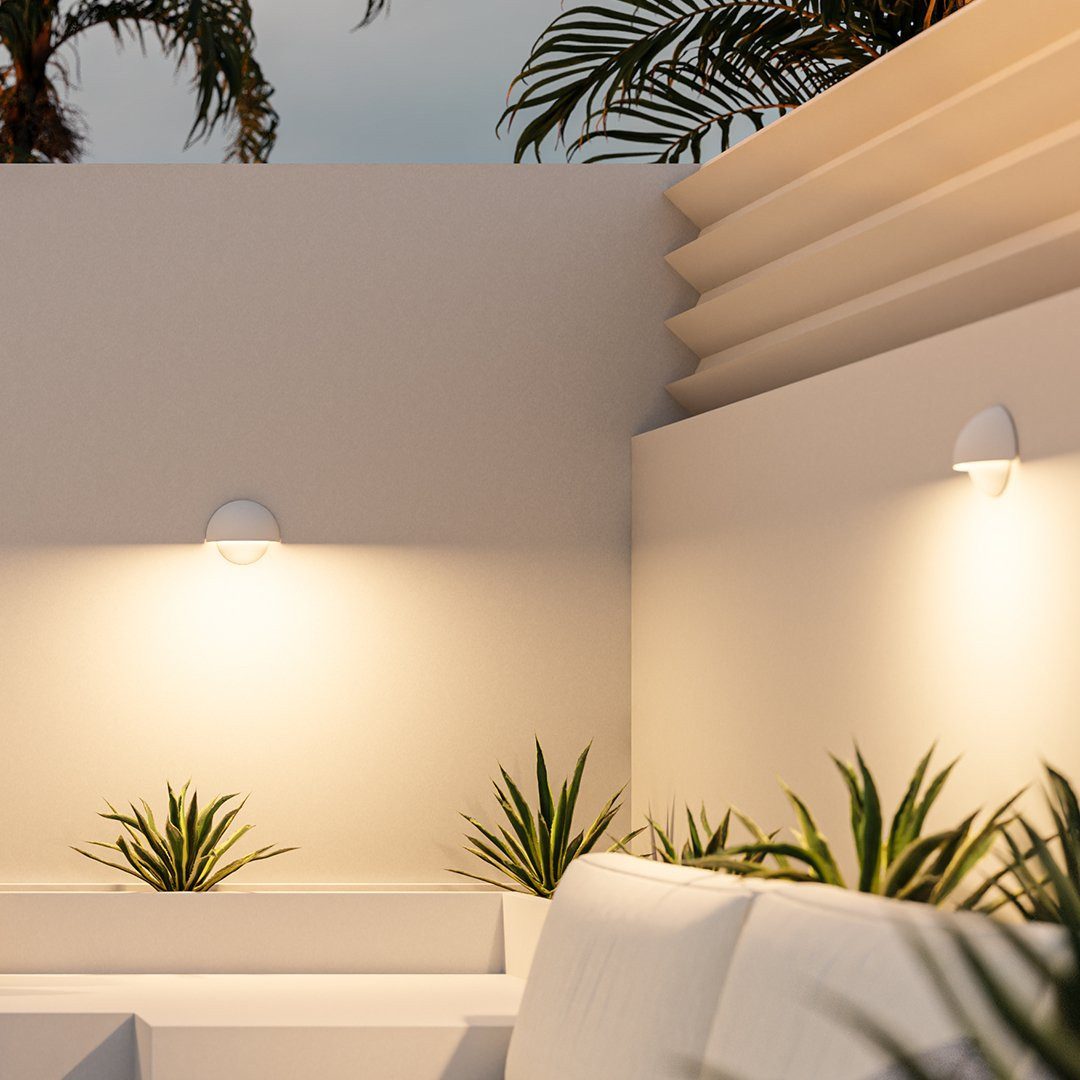 Neona LED Wandleuchte ORION Weiß, LED fest integriert, Warmweiß – Bild 3 von 5