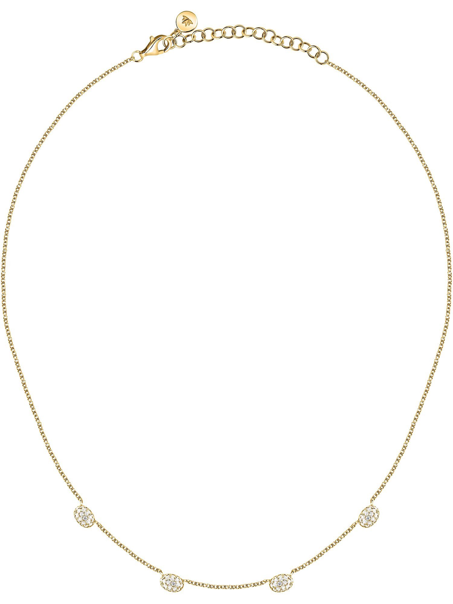 MORELLATO Silberkette Morellato Damen-Kette Silber, recycelt Zirkonia, Pave