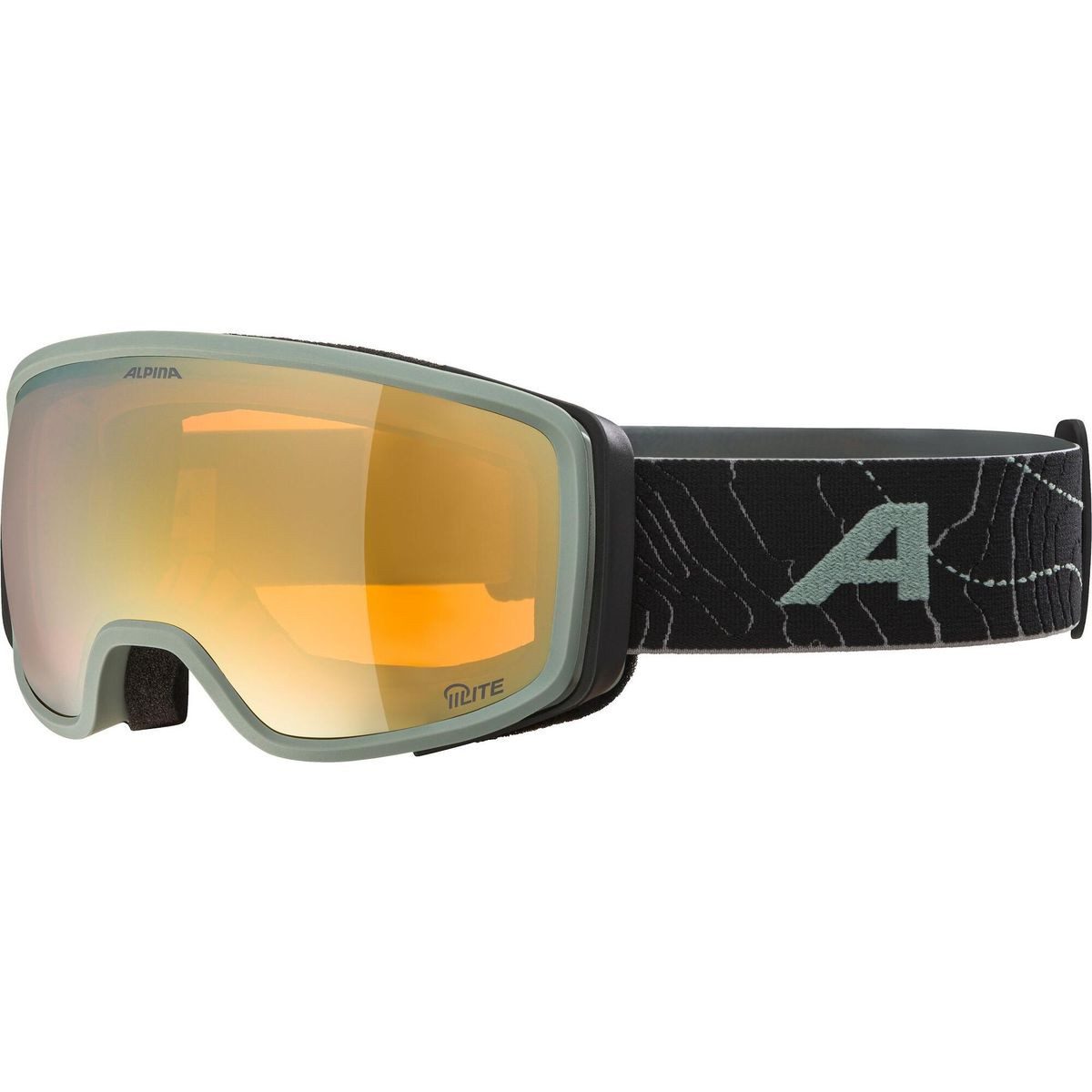 *Alpina* Skibrille Bivio Q-lite, Hochwertige Skibrille für schmale Gesichter mit Q-LITE Technologie