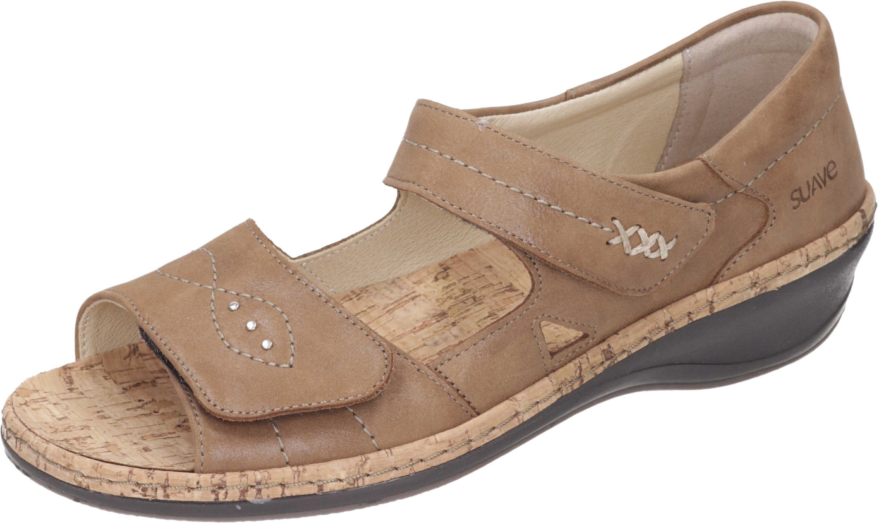 aus Sandalen Nubukleder Sandale Suave