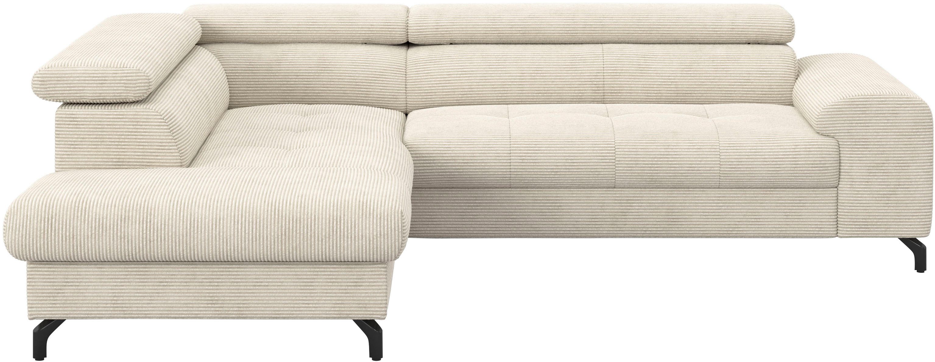 COTTA Ecksofa Aura L-Form, B: 260 cm, mit Bettfunktion, Bettkasten & Kopfte günstig online kaufen