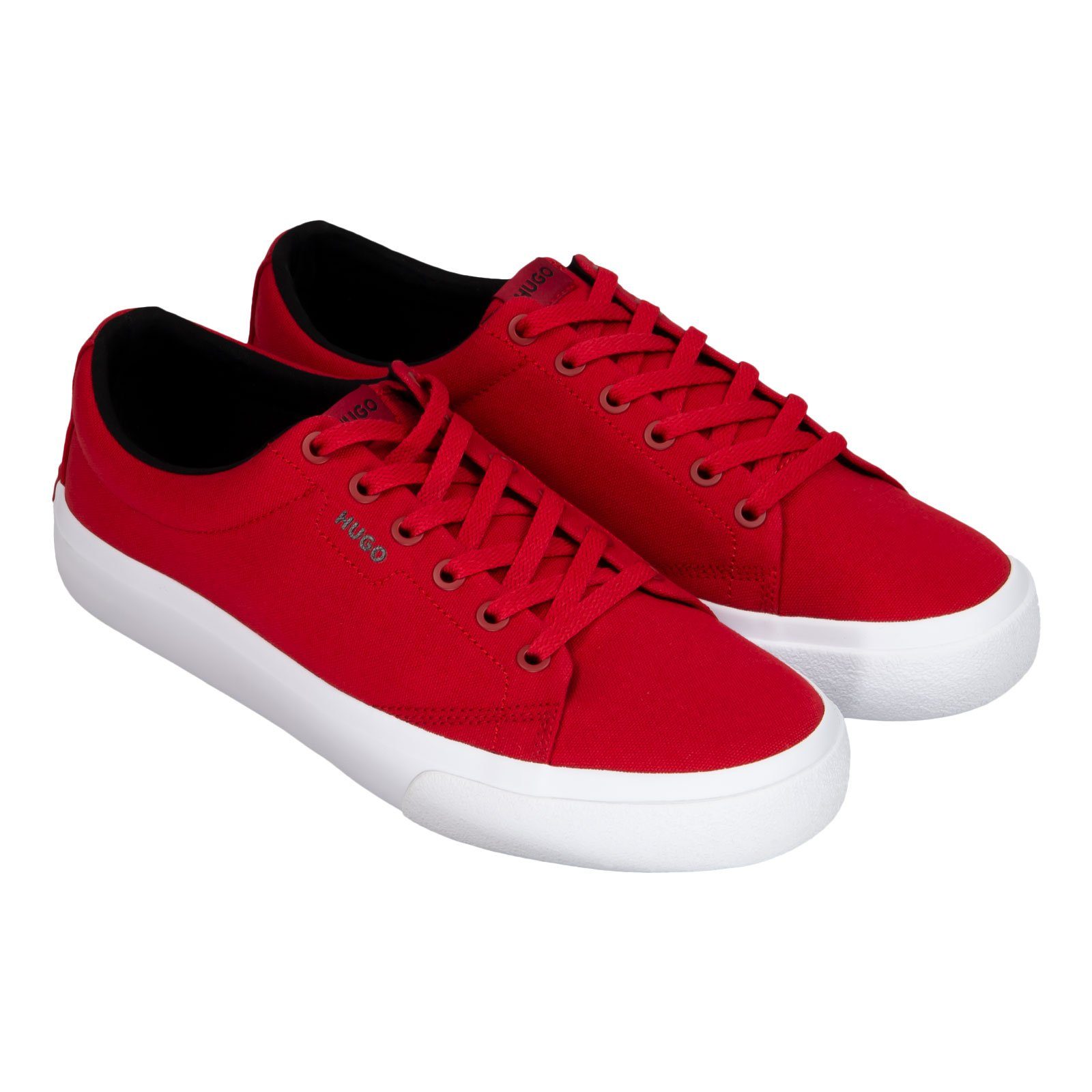 DyerH red Ferse mit rotem cv medium der Sneaker HUGO 610 Logo-Patch an Tenn