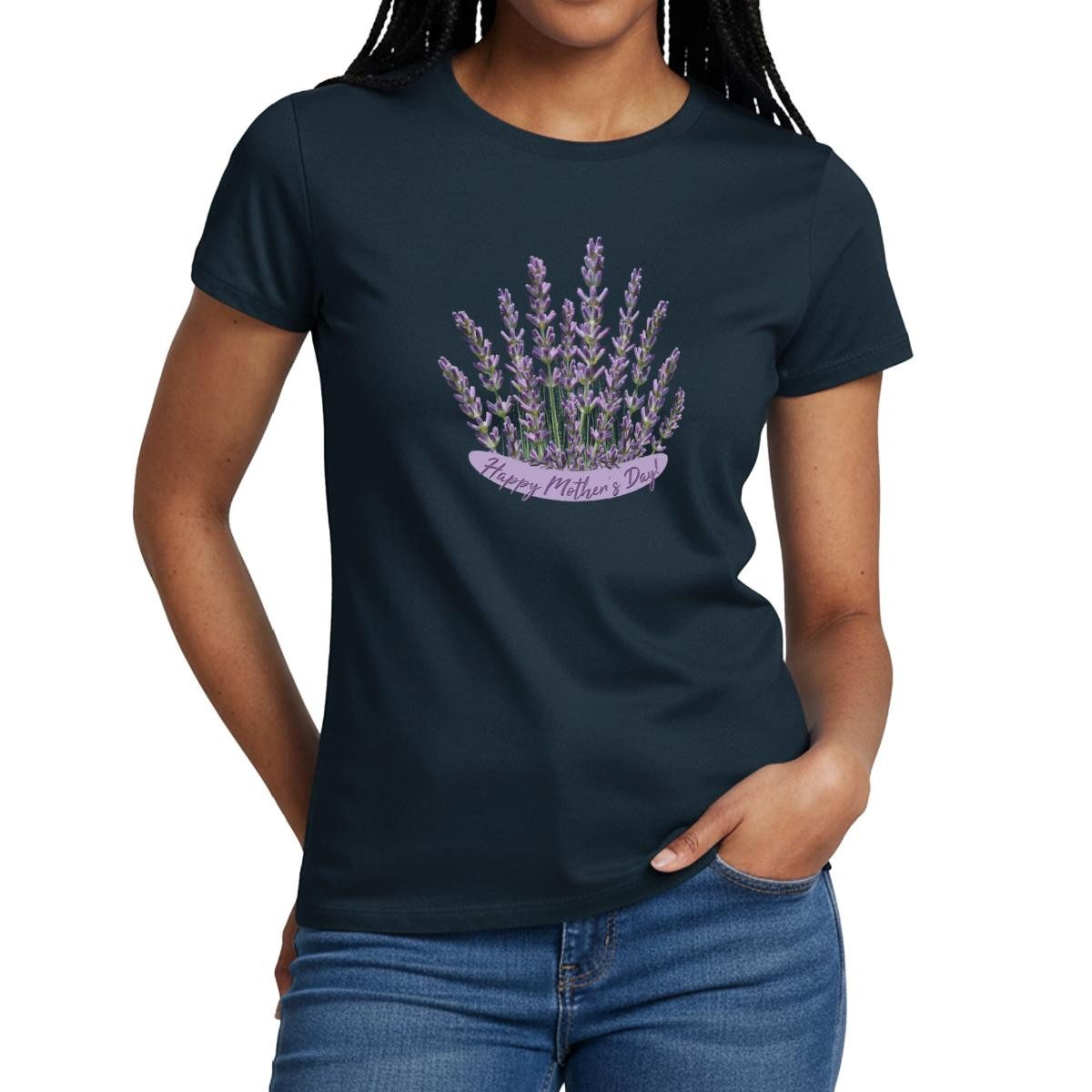 Spreadshirt T-Shirt Happy Mother´s Day Muttertag Frauen T-Shirt (1-tlg) Slim Fit, fällt klein aus