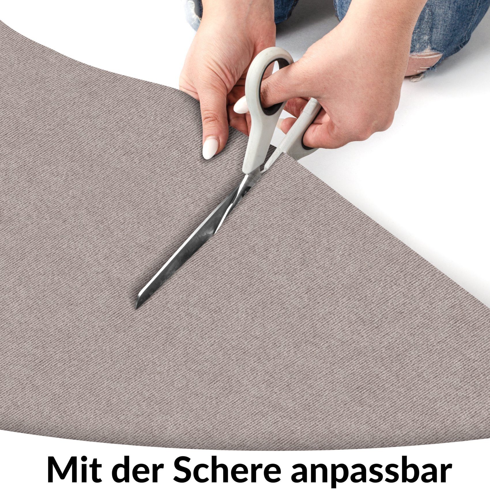 ANRO Bodenschutzmatte NEMESIS Bürostuhl Matte Teppich für Hartboden, Bodenschutz - gerollt, 1-St., Einzelpackung, geräuschdämpfend rutschfest Kurzflor 120x90cm  – Bild 4 von 5