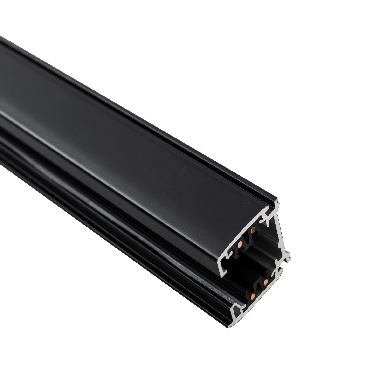 Schienensystem-Schienen 3-Phasen Stromschiene Aufbau 2m Schienensystem Leuchten Schwarz 200 cm