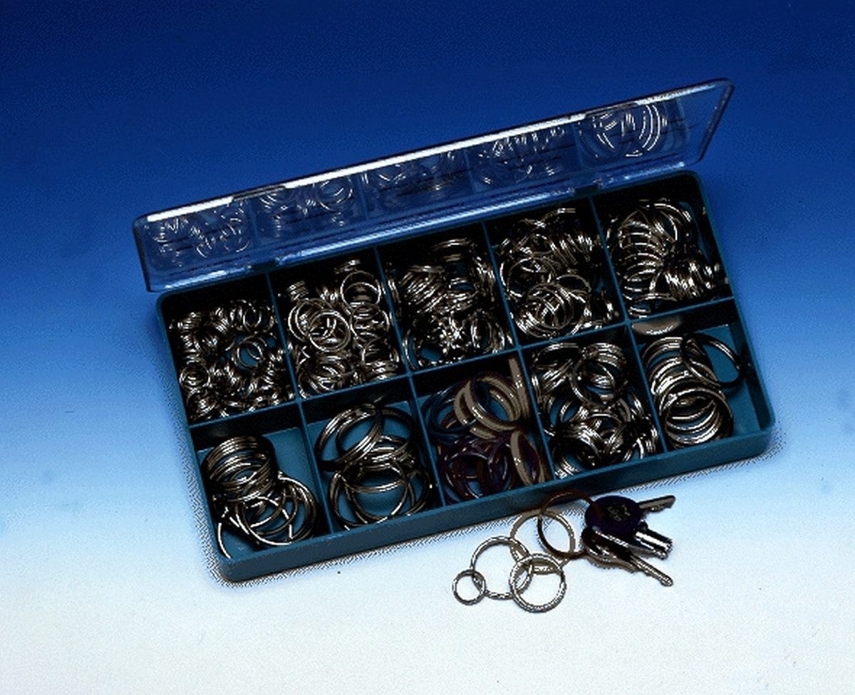 WEDO Schlüsselanhänger Schlüsselring 38mm Metall silber