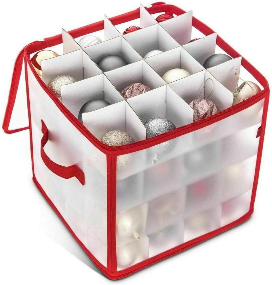MEGAGOODS Aufbewahrungsbox Aufbewahrungsbox für Christbaumkugeln 64 günstig online kaufen
