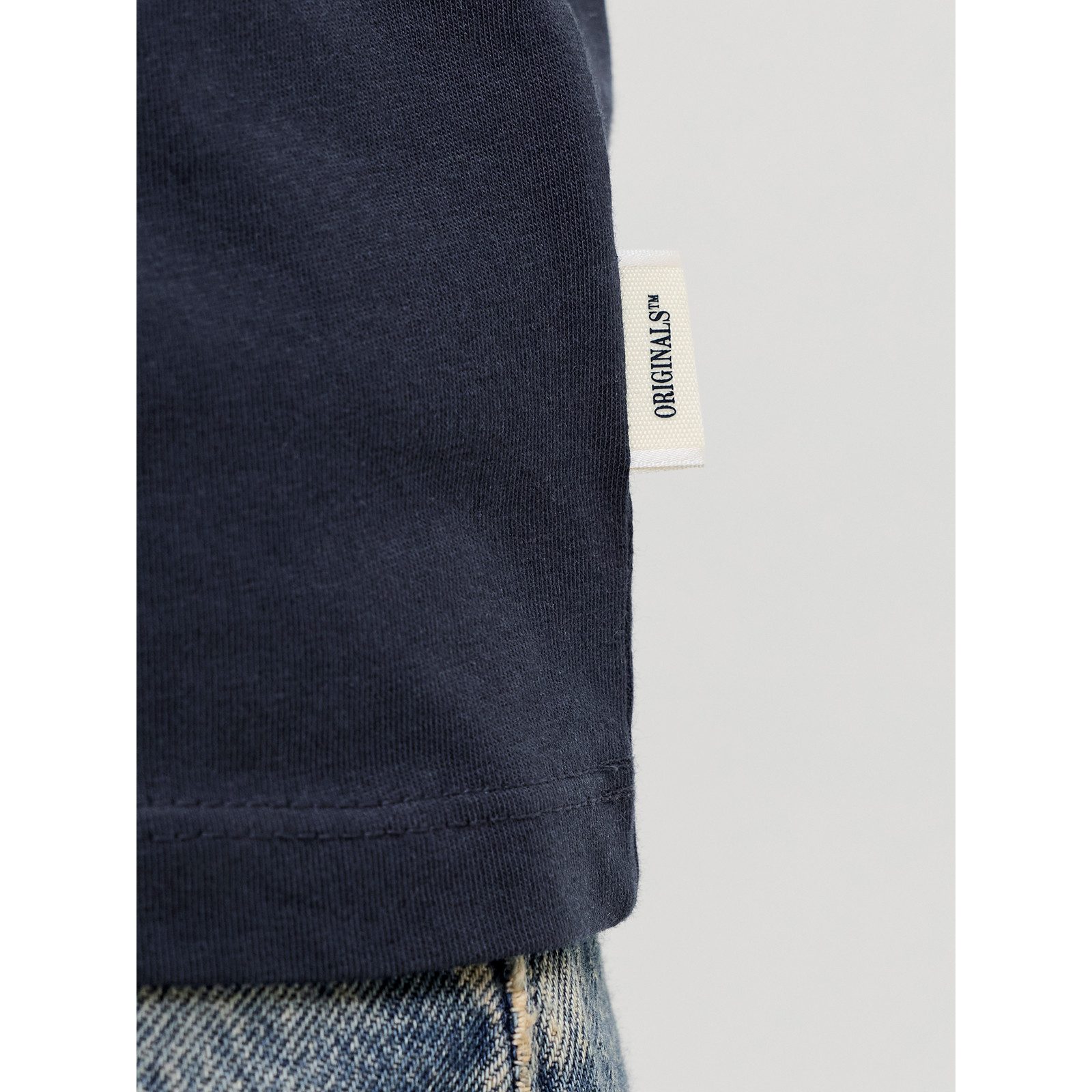 Jack & Jones Rundhalsshirt Jack&Jones XXL T-Shirt navy Print JORFREDERIKSBERG – Bild 3 von 4