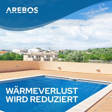 Arebos Solarabdeckplane »Pool Solarfolie/Abdeckung, eckig, 6 x 4 m, Materialstärke 400µ«, Maße: 6 x 4 m