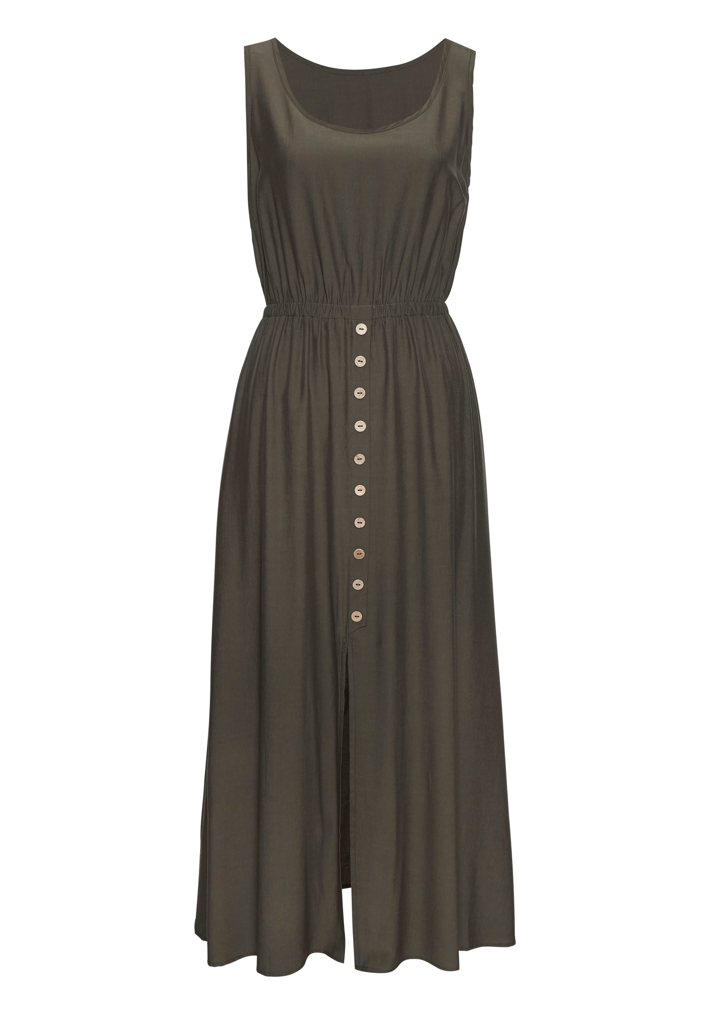 LASCANA Maxikleid mit Zierknöpfen, Sommerkleid, modisch günstig online kaufen