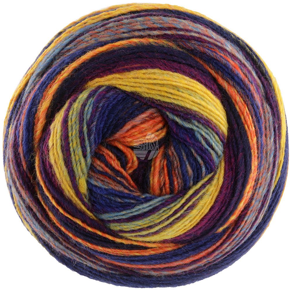 LANA GROSSA GOMITOLO ARTE Häkelwolle, 700 m (Dochtgarn mit unterschiedlichen Dégradé-Farbverläufen), 200 g