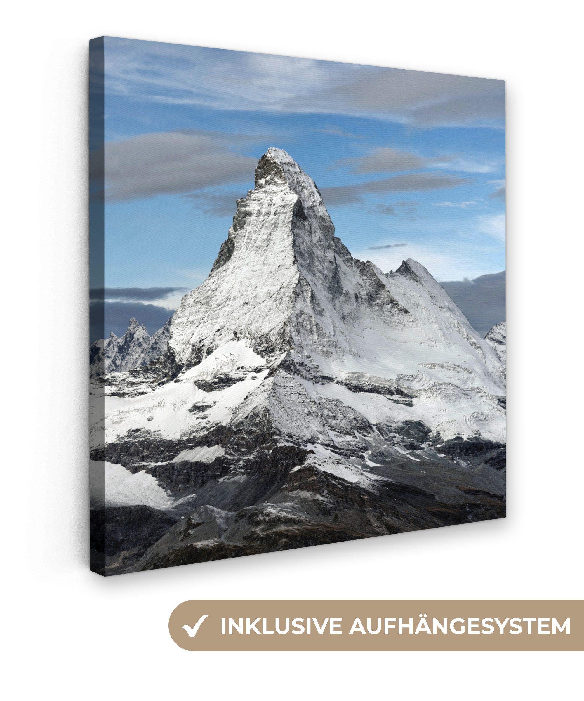 OneMillionCanvasses® Leinwandbild Wolken über dem Matterhorn günstig online kaufen