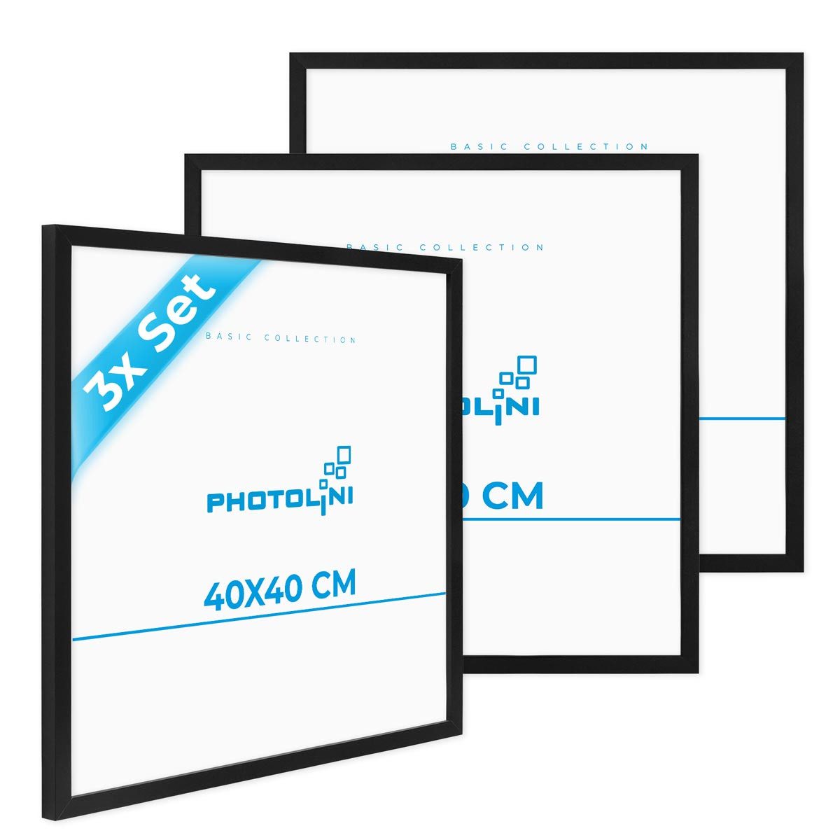 PHOTOLINI Bilderrahmen 3er Set, stabiles MDF-Holz, mit Acrylglas, extra Zub günstig online kaufen
