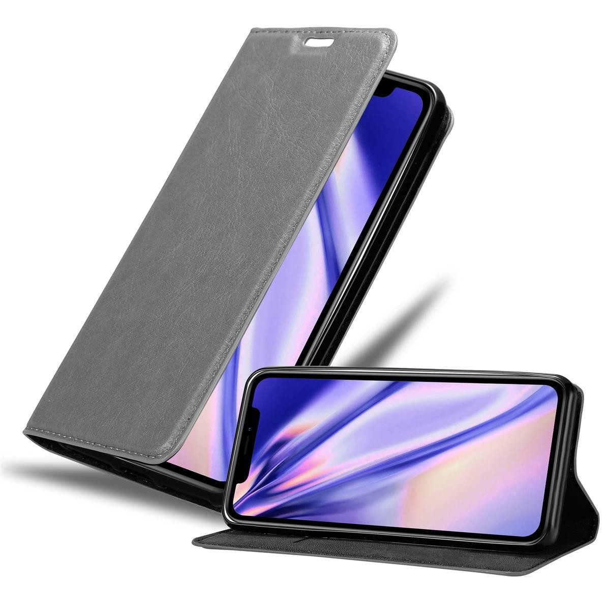 Cadorabo Smartphone-Hülle für Apple iPhone XR Hülle mit Magnetverschluss Apple iPhone XR, Hülle Schutzhülle mit Standfunktion, Magnetverschluss und Kartenfach