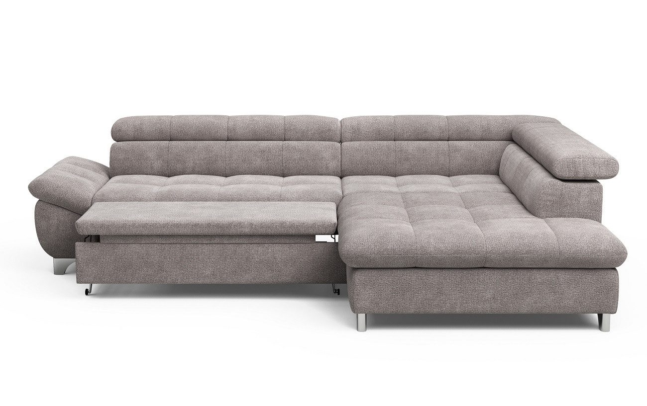 COTTA Ecksofa Gemini, mit Schlaffunktion und verstellbare Kopfstützen