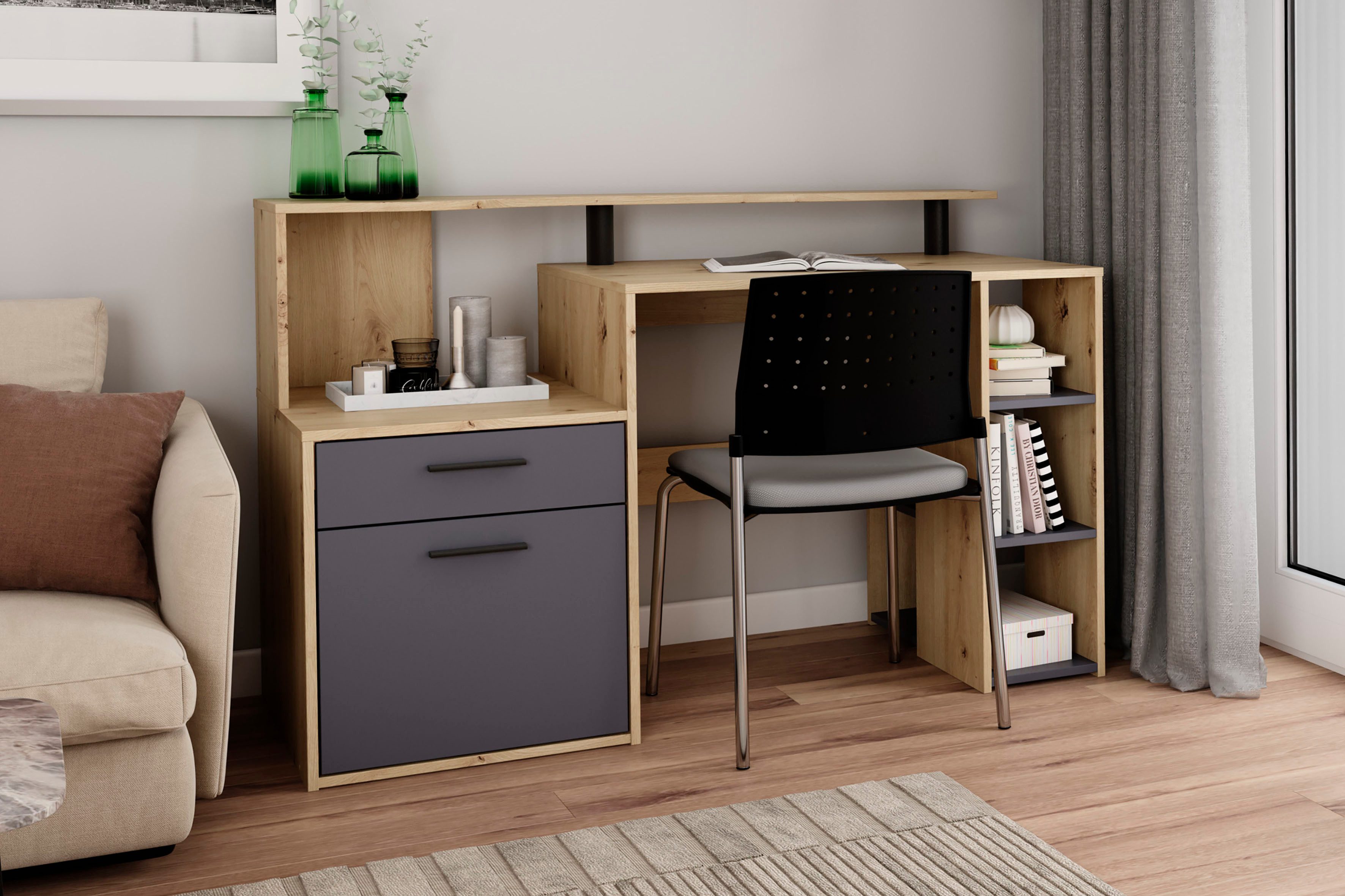 byLIVING Schreibtisch Louise, Breite 140 cm, günstig online kaufen