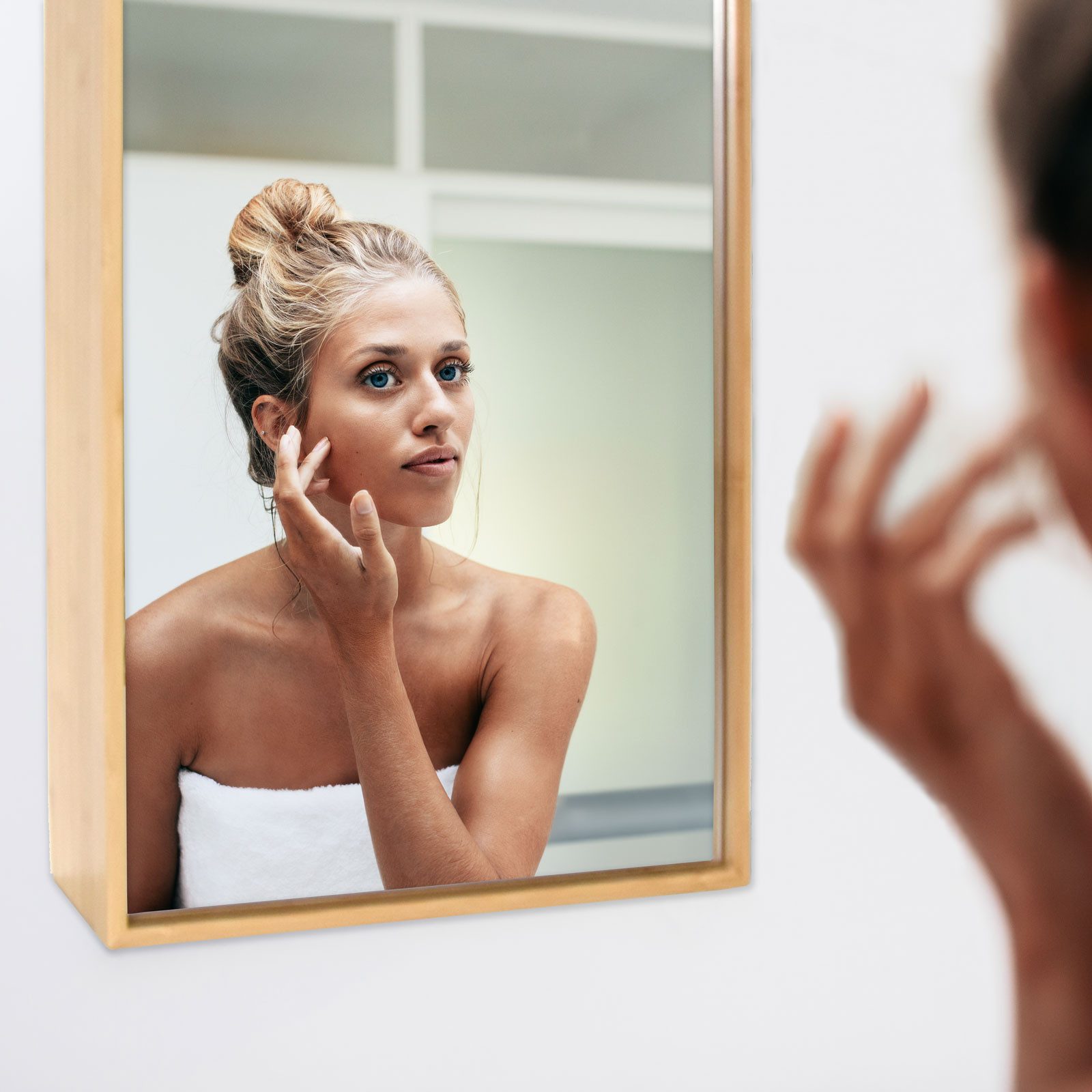 osoltus Badregal osoltus Spiegelschrank Badschrank mit Tür Bambus 60x35x14 günstig online kaufen