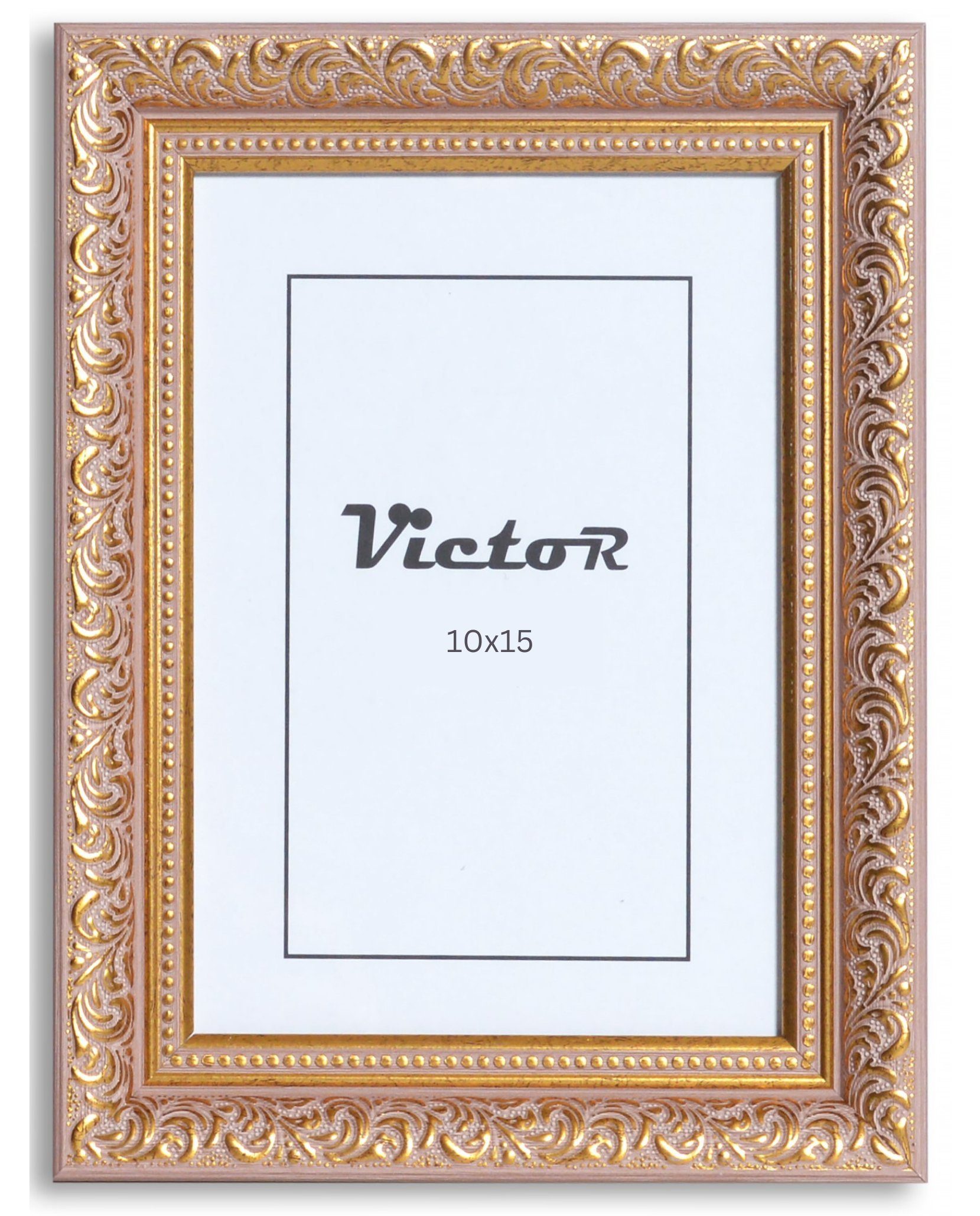 Victor (Zenith) Bilderrahmen Rubens, Bilderrahmen 10x15 cm Rose Gold A6, Bilderrahmen Barock, Antik | Einzelrahmen