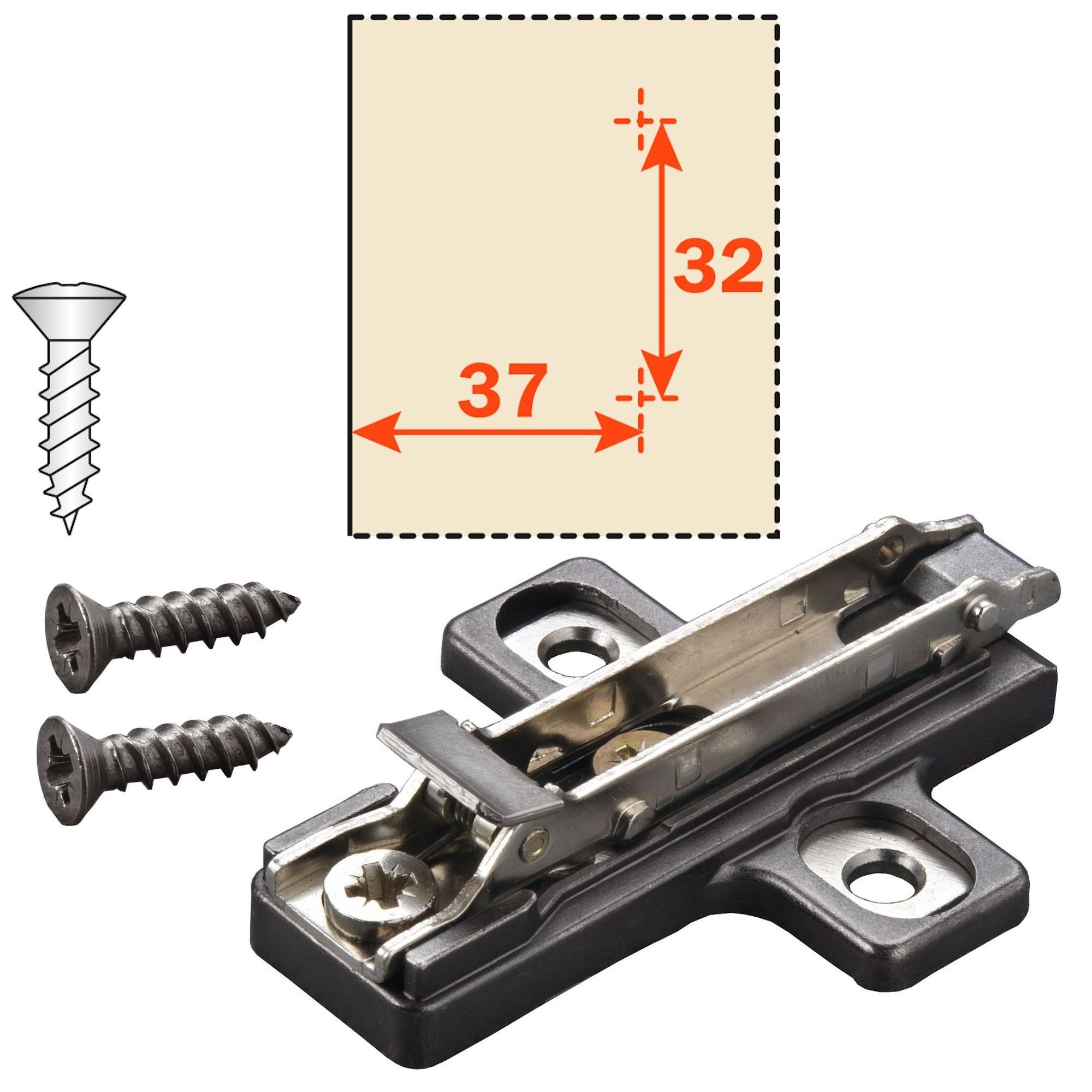 MPL x Möbelbeschlag anthrazit Topfband EXZ (2 110° 2 T48 S700 SO-TECH® H3 Salice Titanium St)