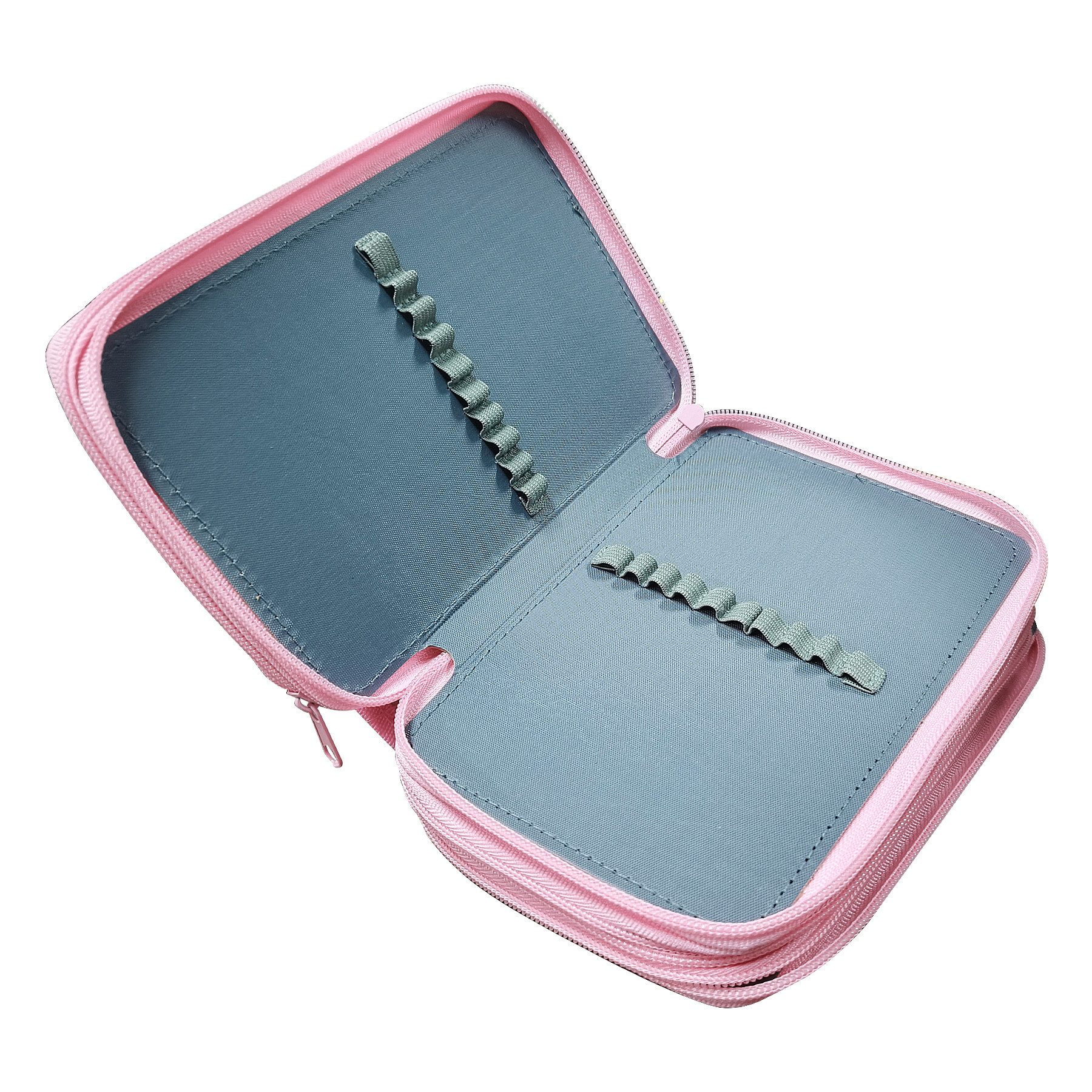 Niedliches Capybara Federmäppchen Mit 9 Fächern - Schreibset Mit Stiften & Stickern