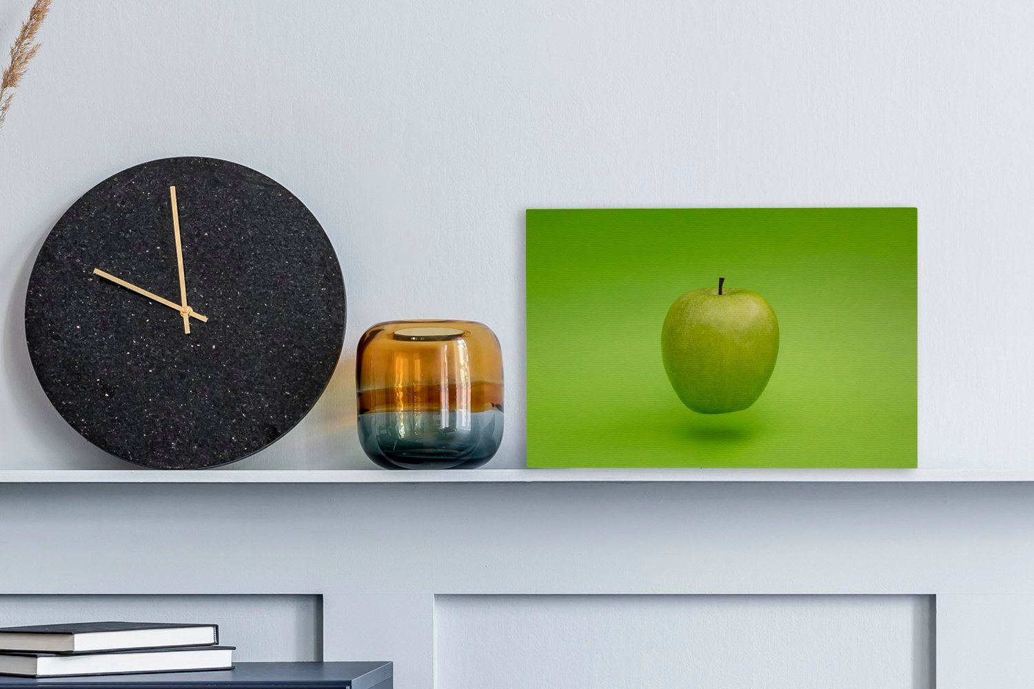OneMillionCanvasses® Leinwandbild Apfel - Grün - günstig online kaufen